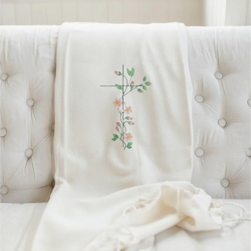 Throw Blankets - Spring Cross