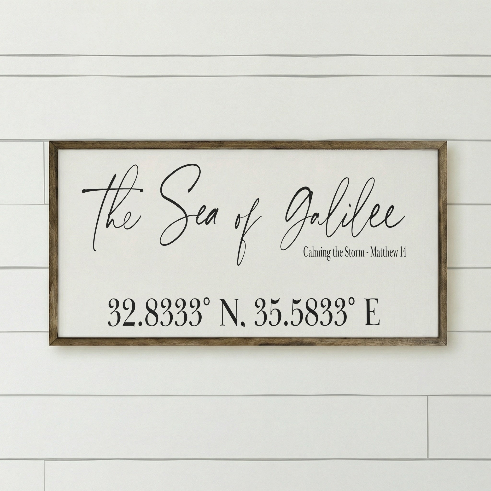 Wooden Frame - The Sea of Galilee