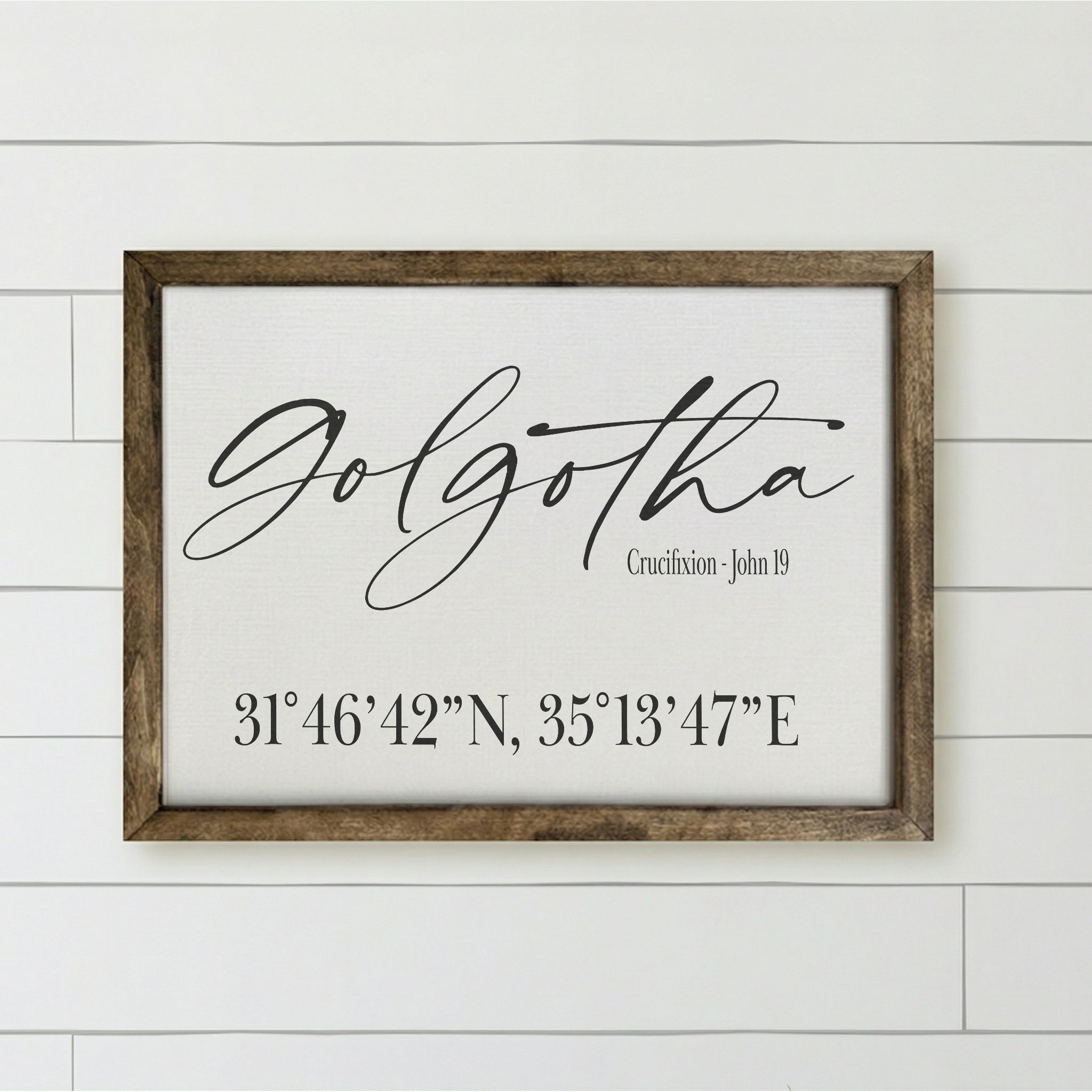 Wooden Frame - Golgotha | Eco-Friendly