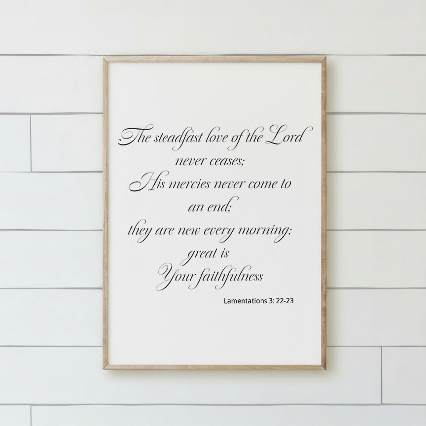 Wooden Frames - The Steadfast Love of the Lord