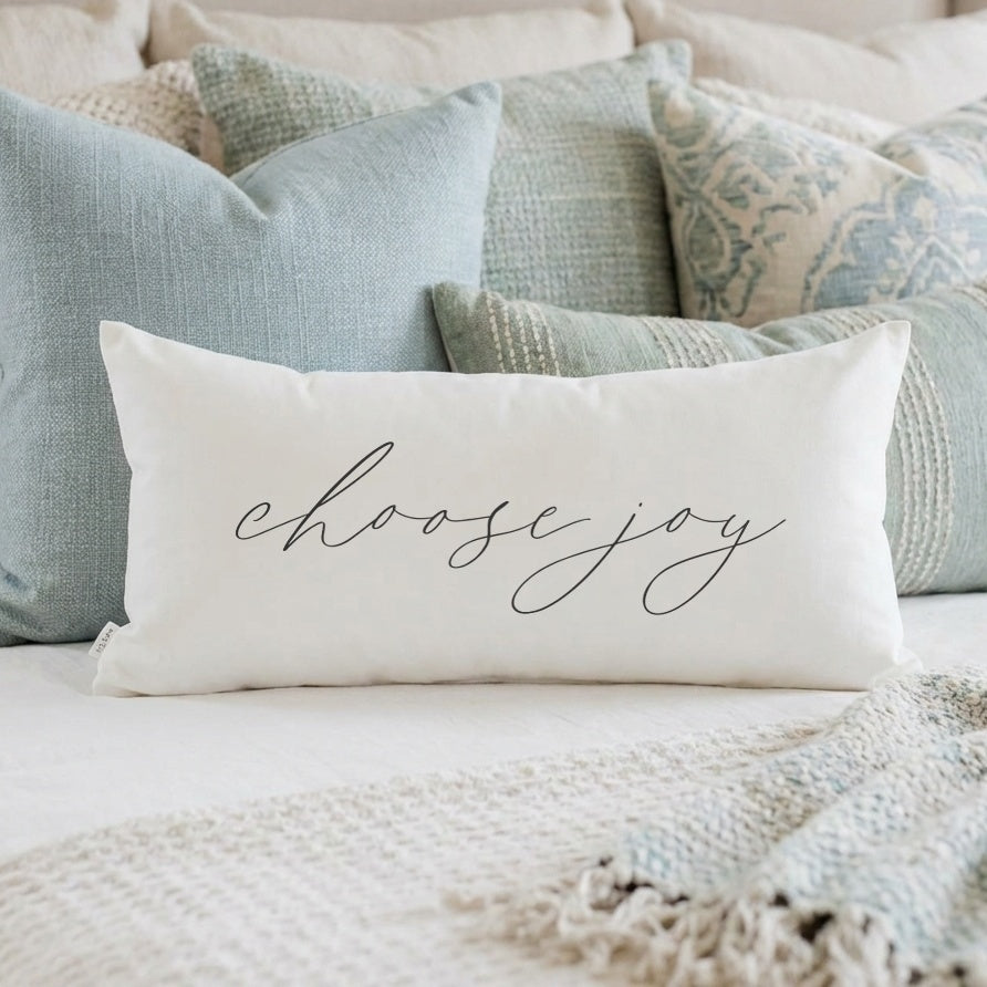Lumbar Pillows - Choose Joy
