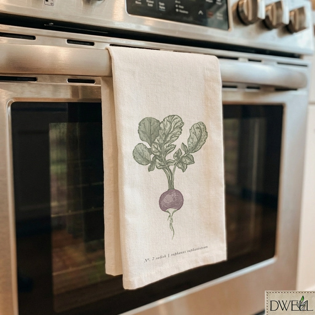 Tea Towel - Radish Watercolor
