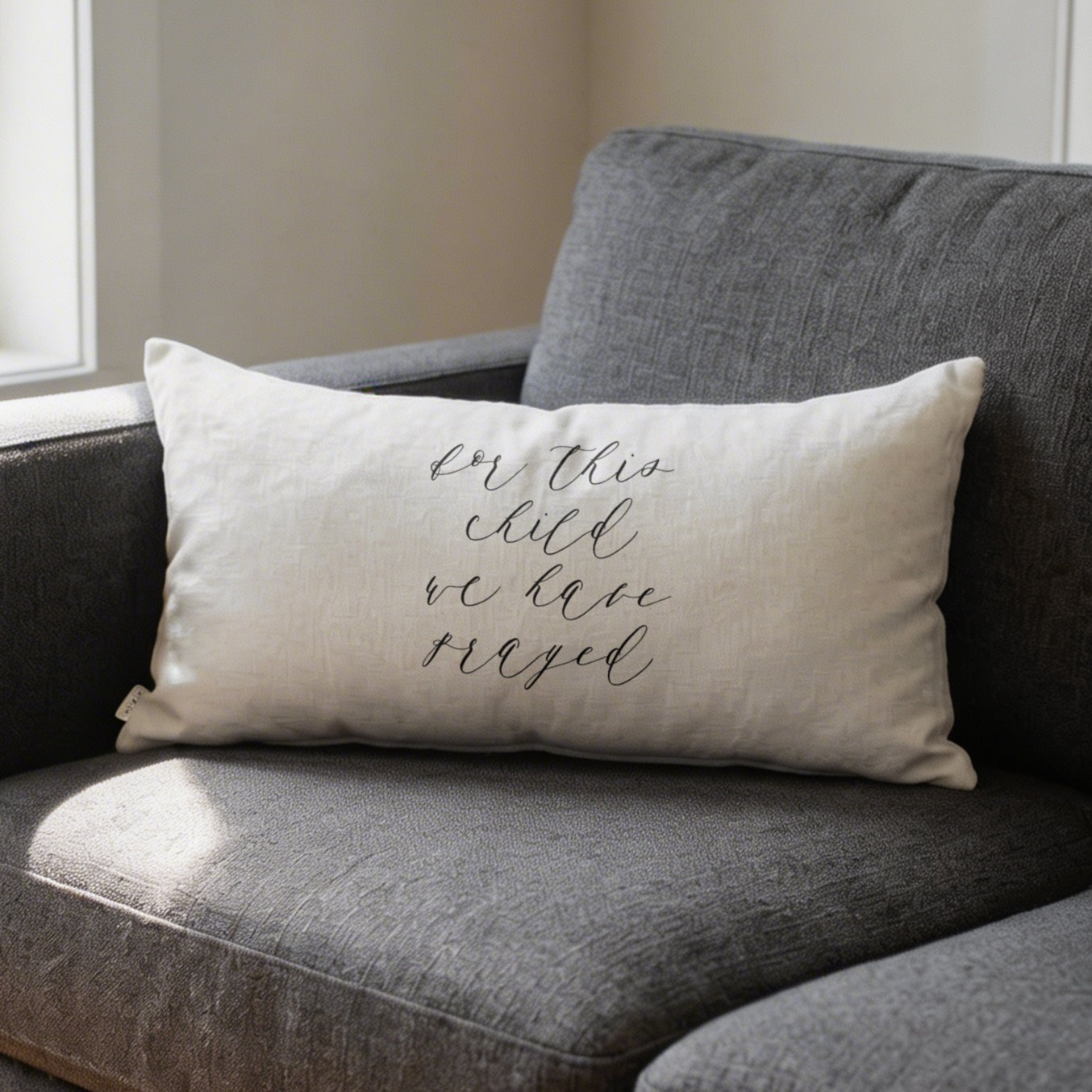 Lumbar Pillows - For This Child We Have Prayed
