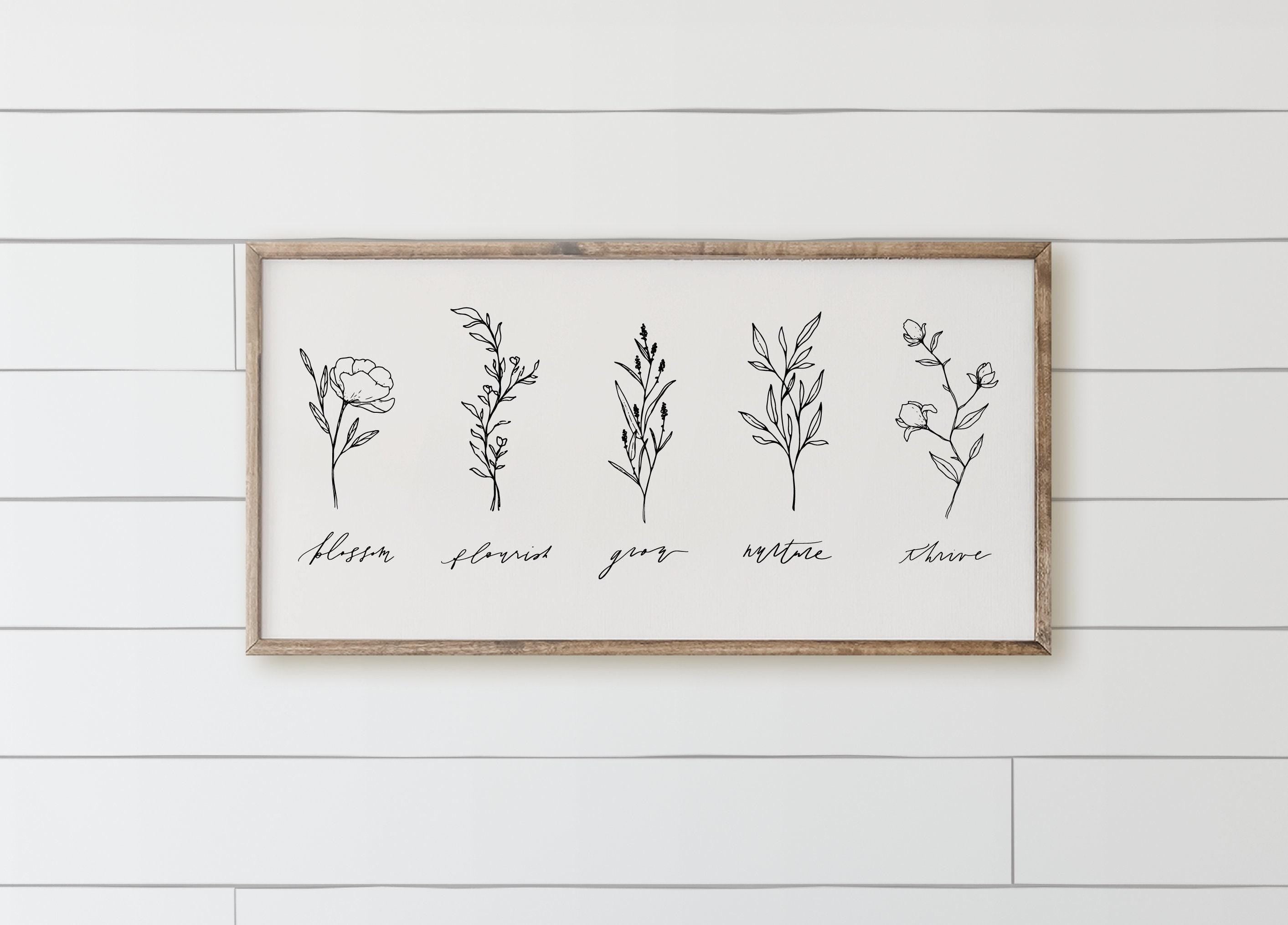 Wooden Frames - Wildflowers