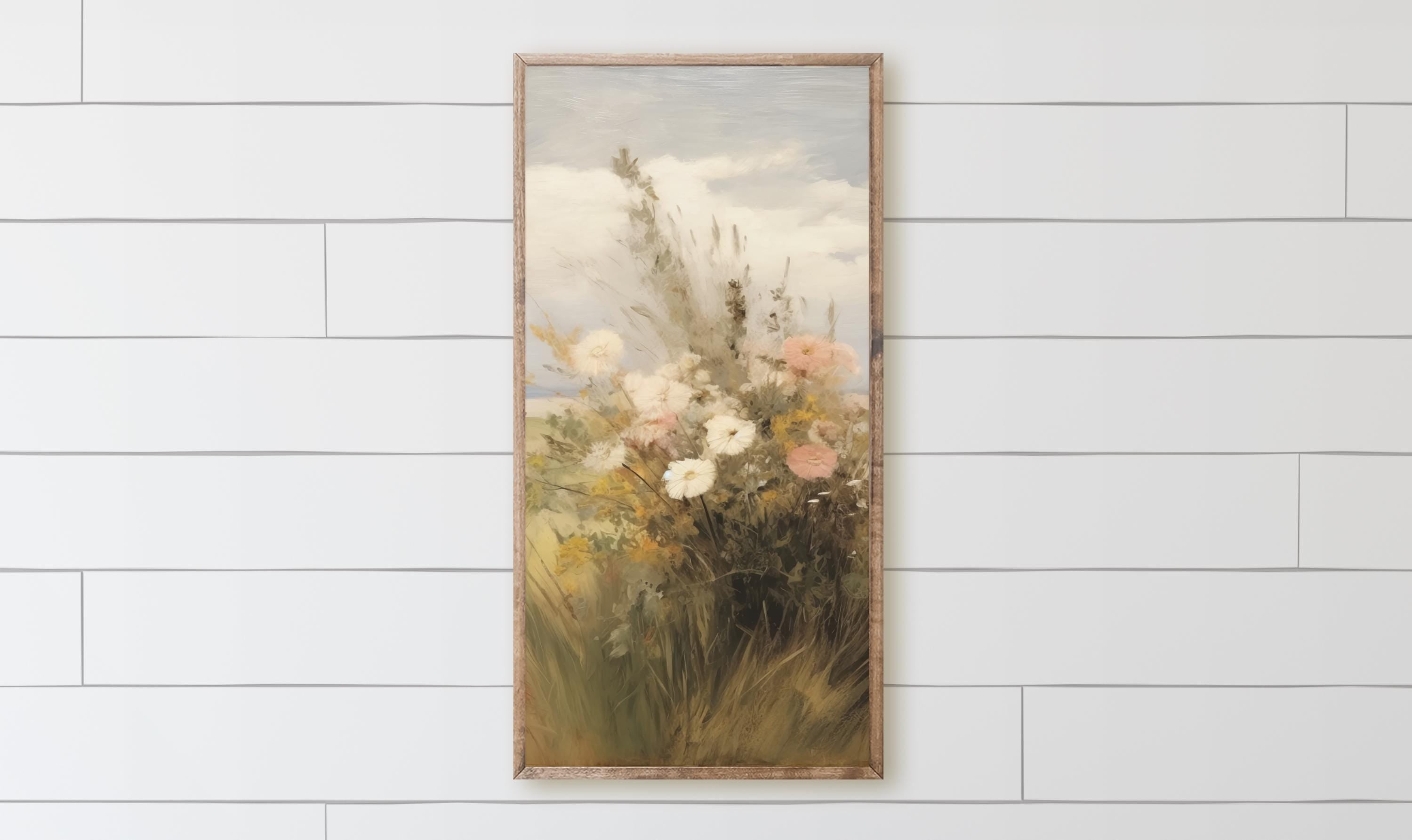 Wooden Frames - Autumn Wildflower Painting