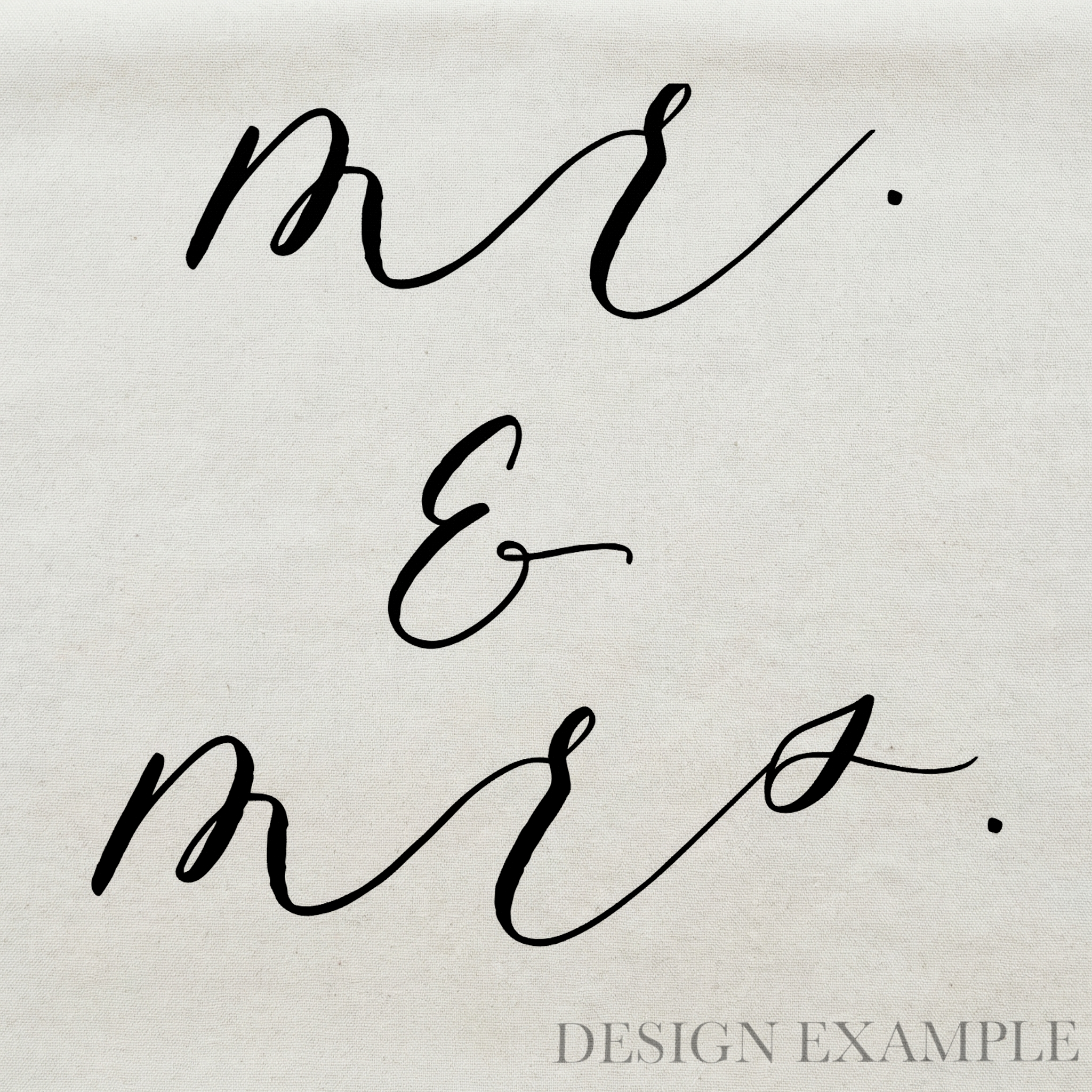 Tea Towel - Mr & Mrs