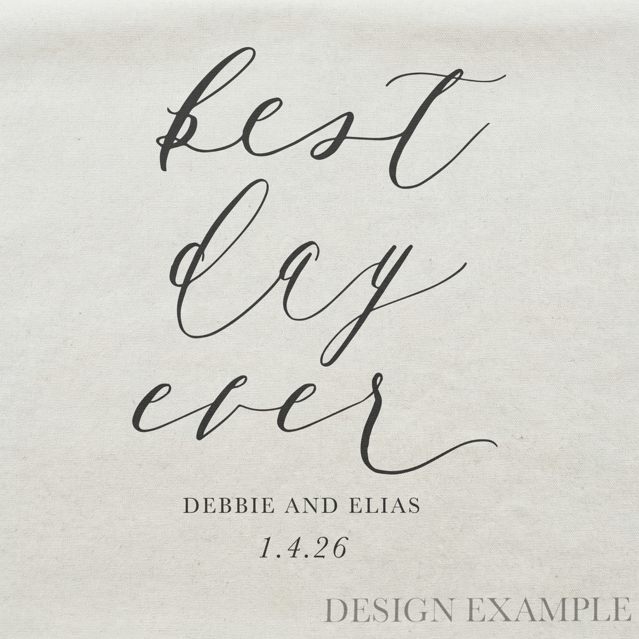Personalized Tea Towel - Personalized Best Day Ever