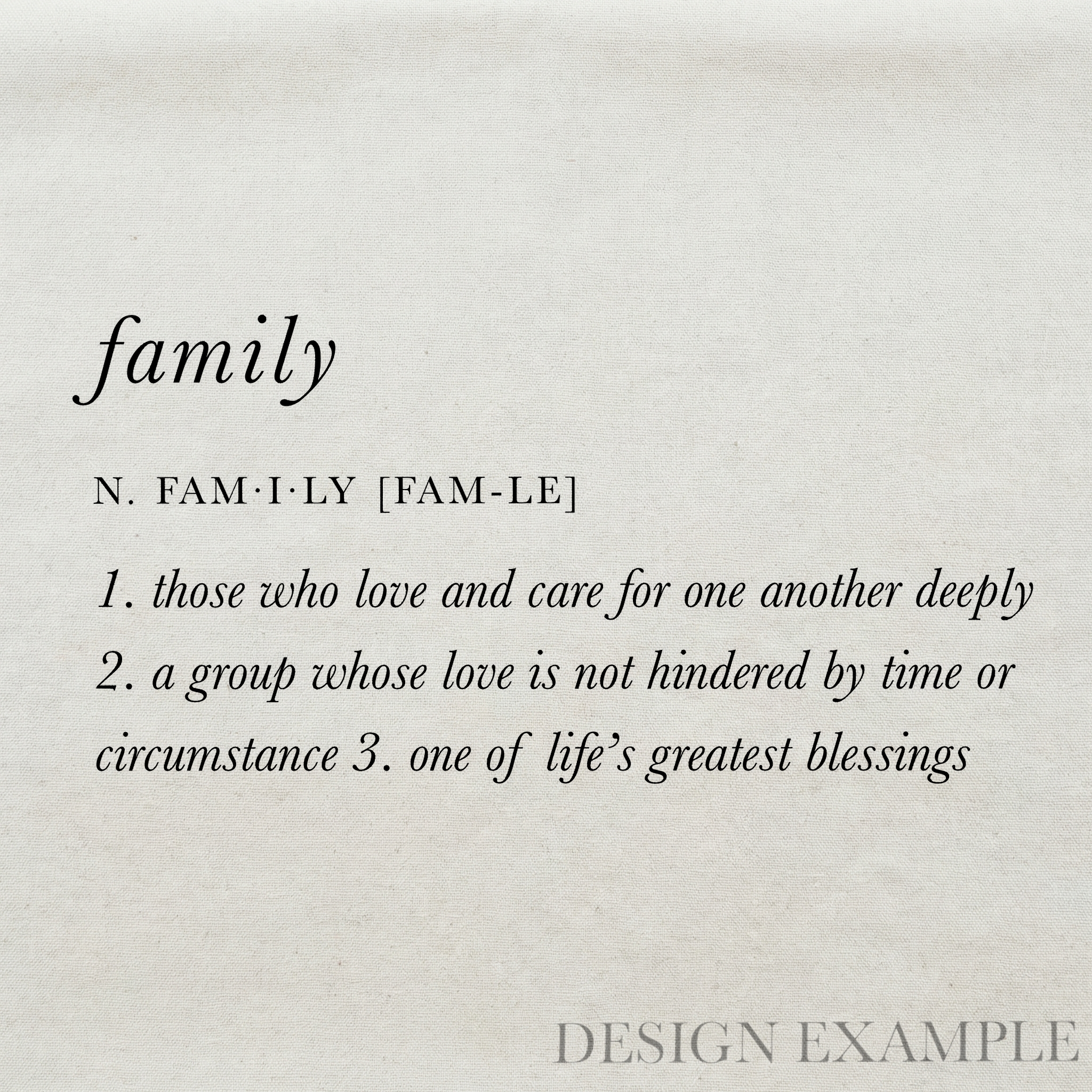 Tea Towel - Family Definition