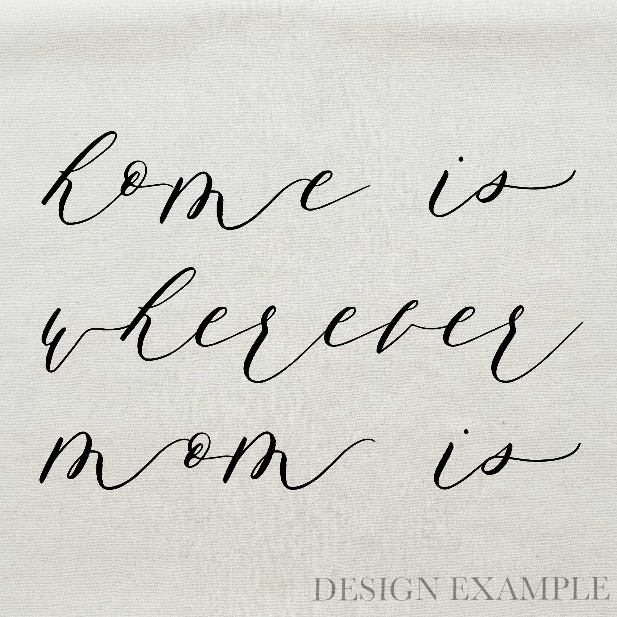 Tea Towel - Home is Wherever Mom Is