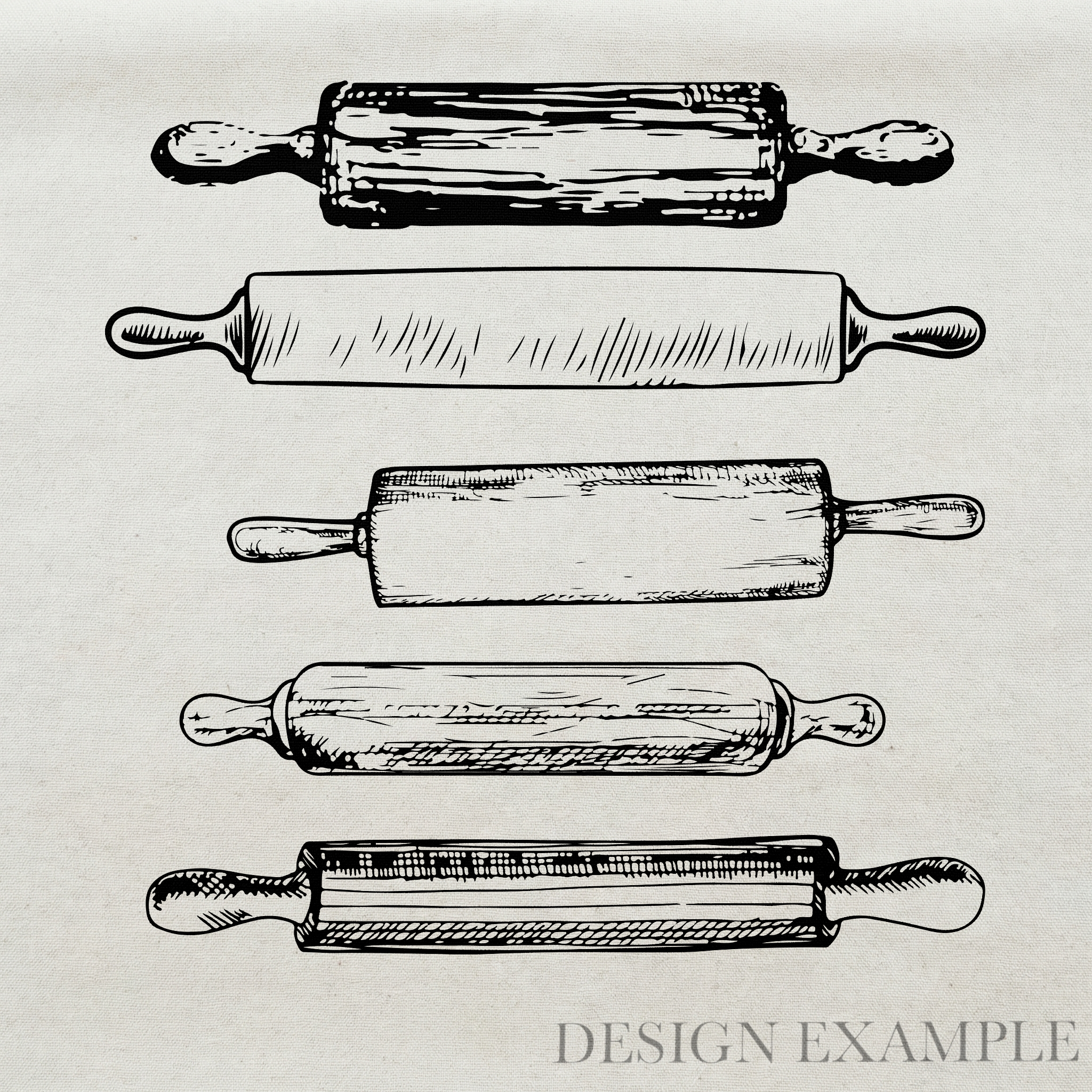 Tea Towel - Rolling Pins