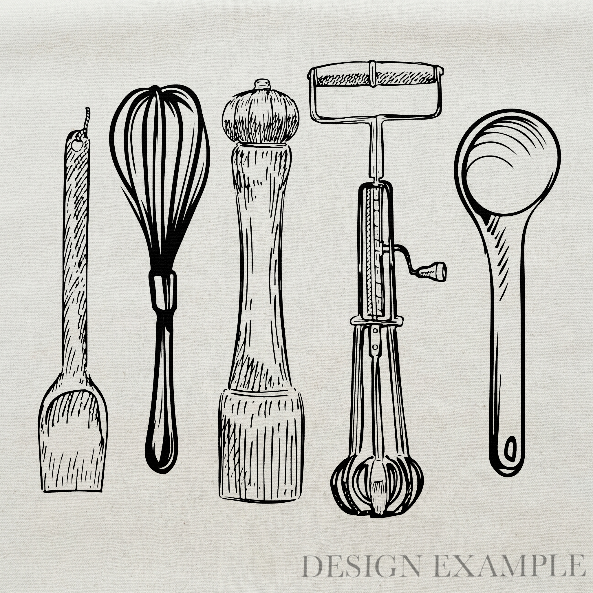 Tea Towel - Utensils