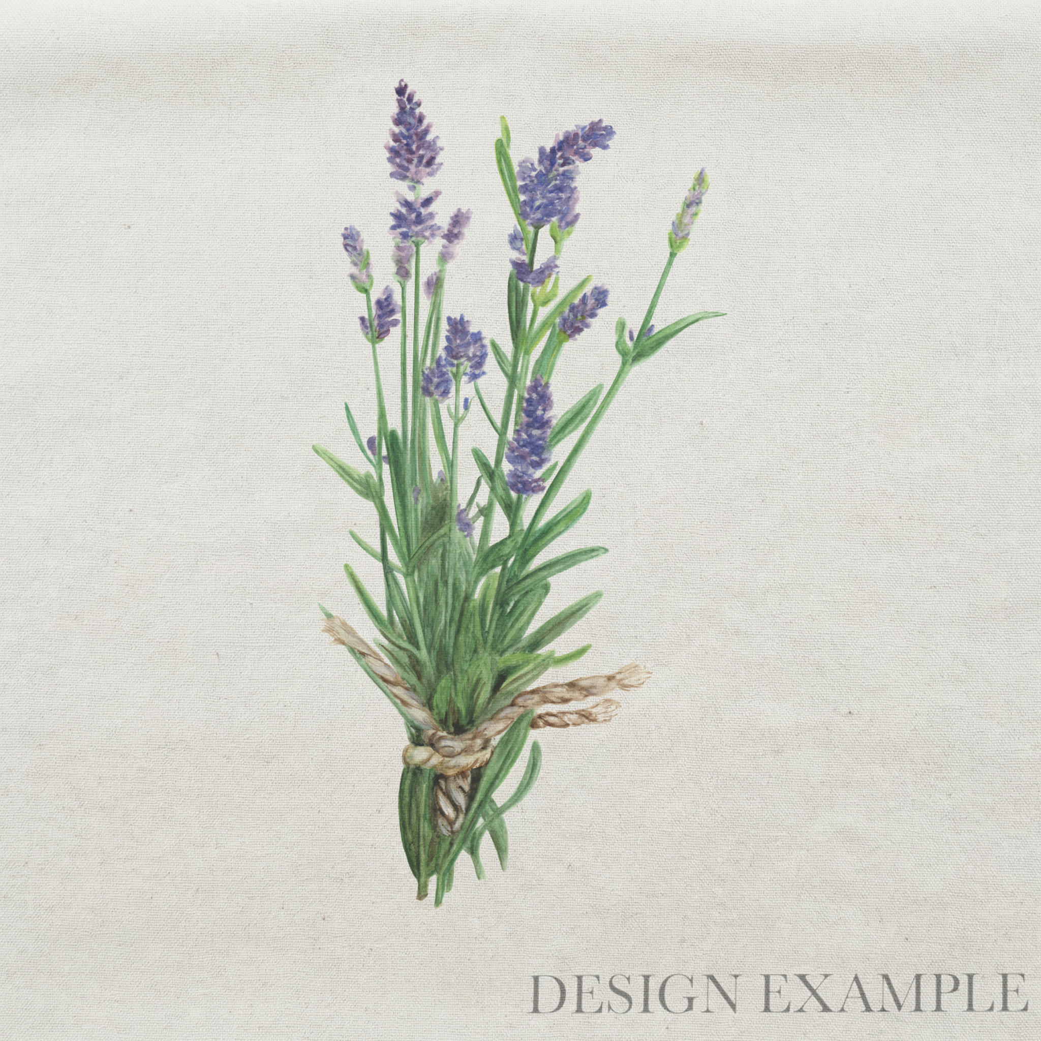 Tea Towel - Lavender Watercolor
