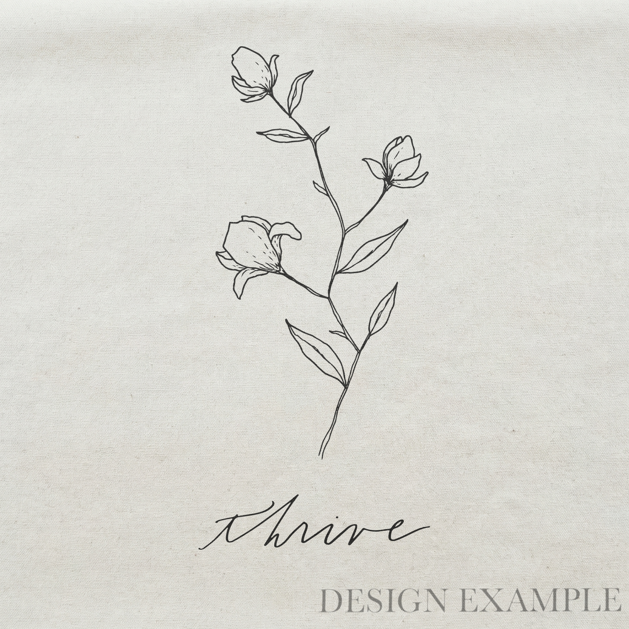 Tea Towel - Thrive Wildflower