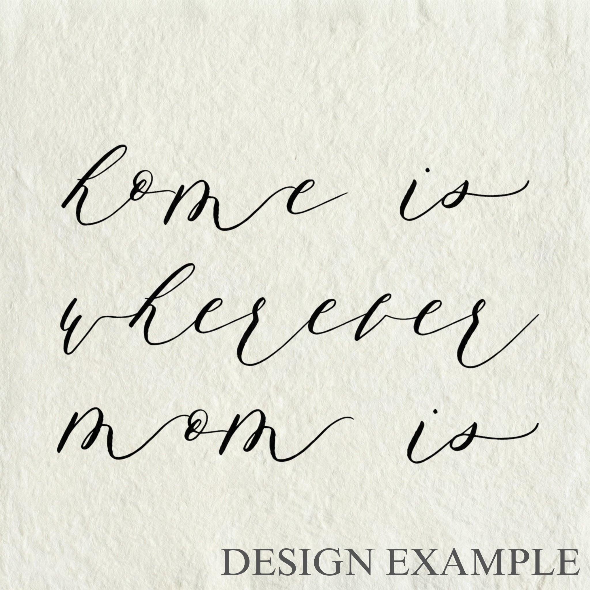 Glass Table Frames & Cards - Home is Wherever Mom Is