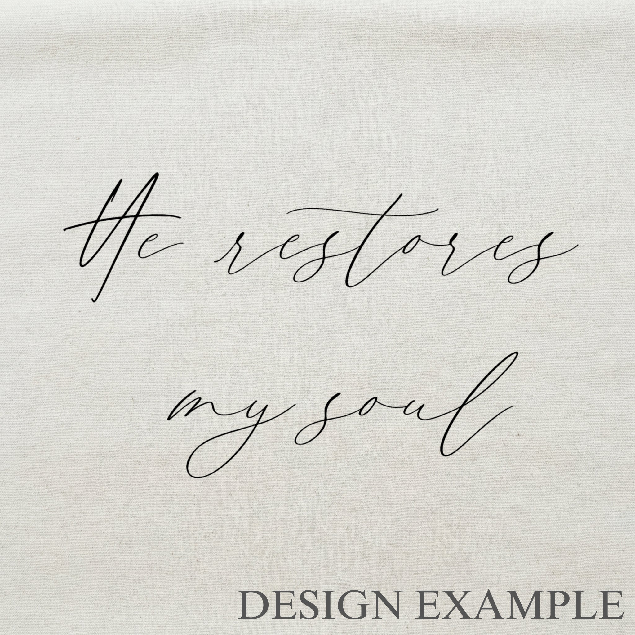 Throw Pillows - He Restores My Soul