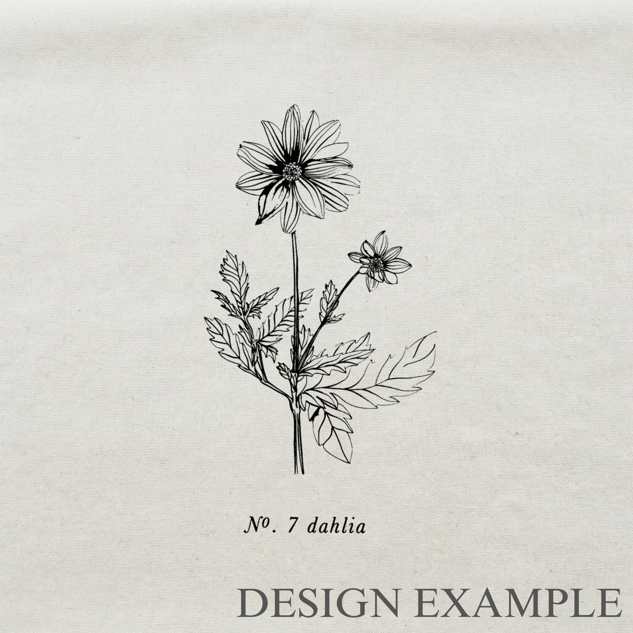 Throw Pillows - Dahlia Botanical