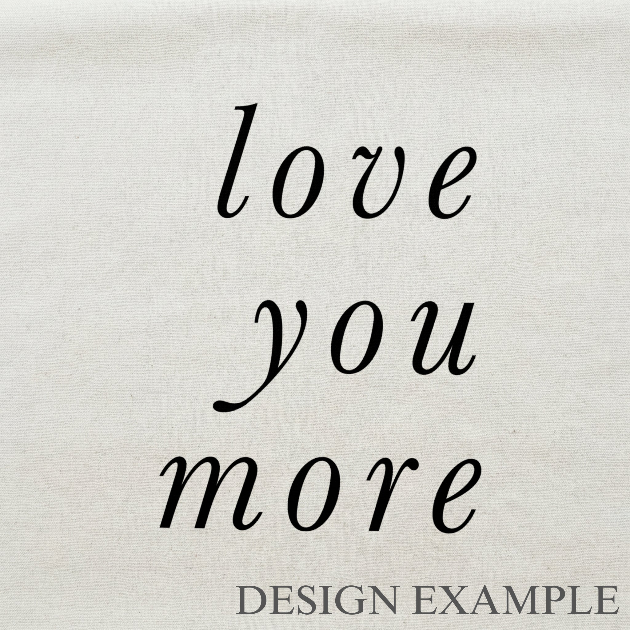 Throw Pillows - Love You More Italic