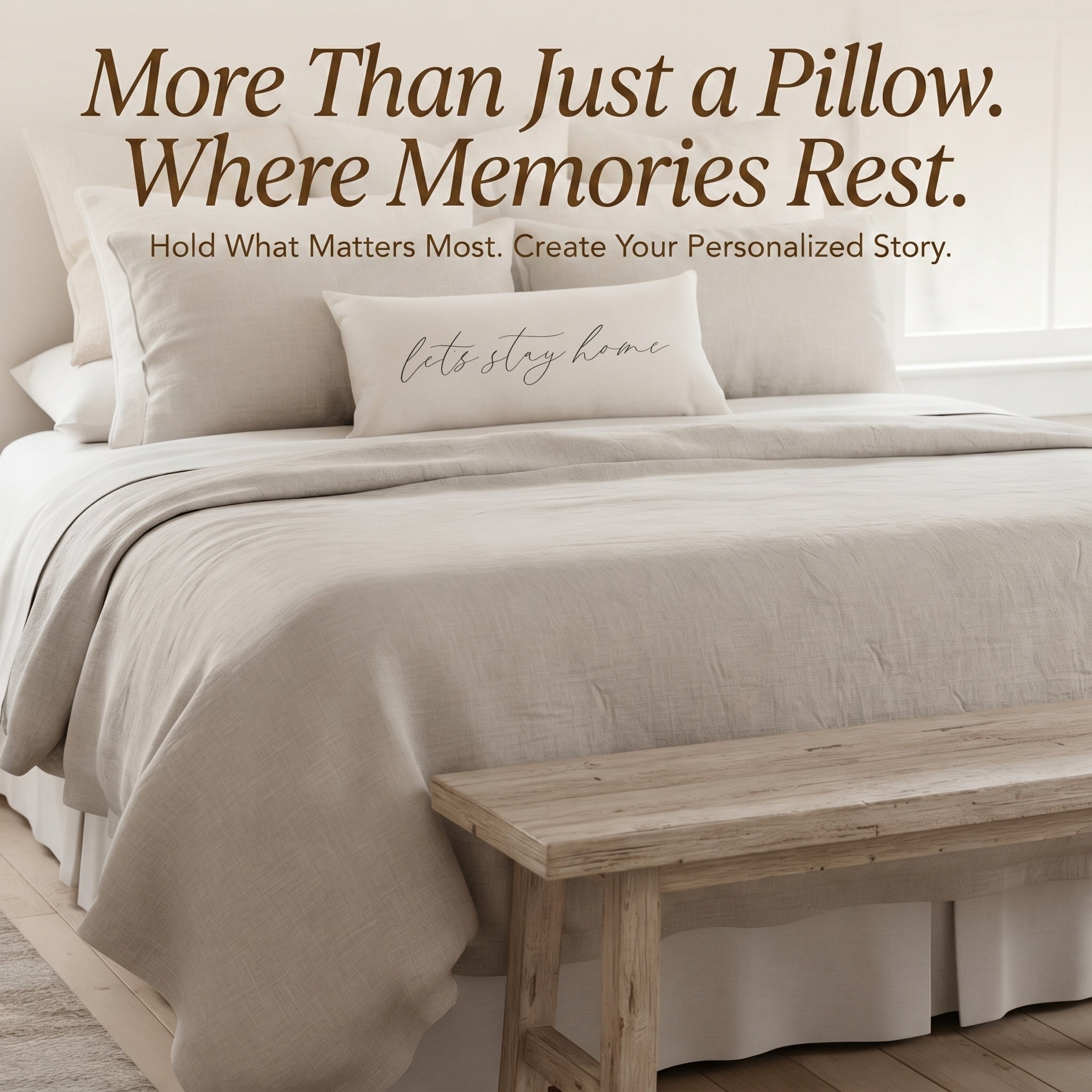 Lumbar Pillows - Lets Stay Home