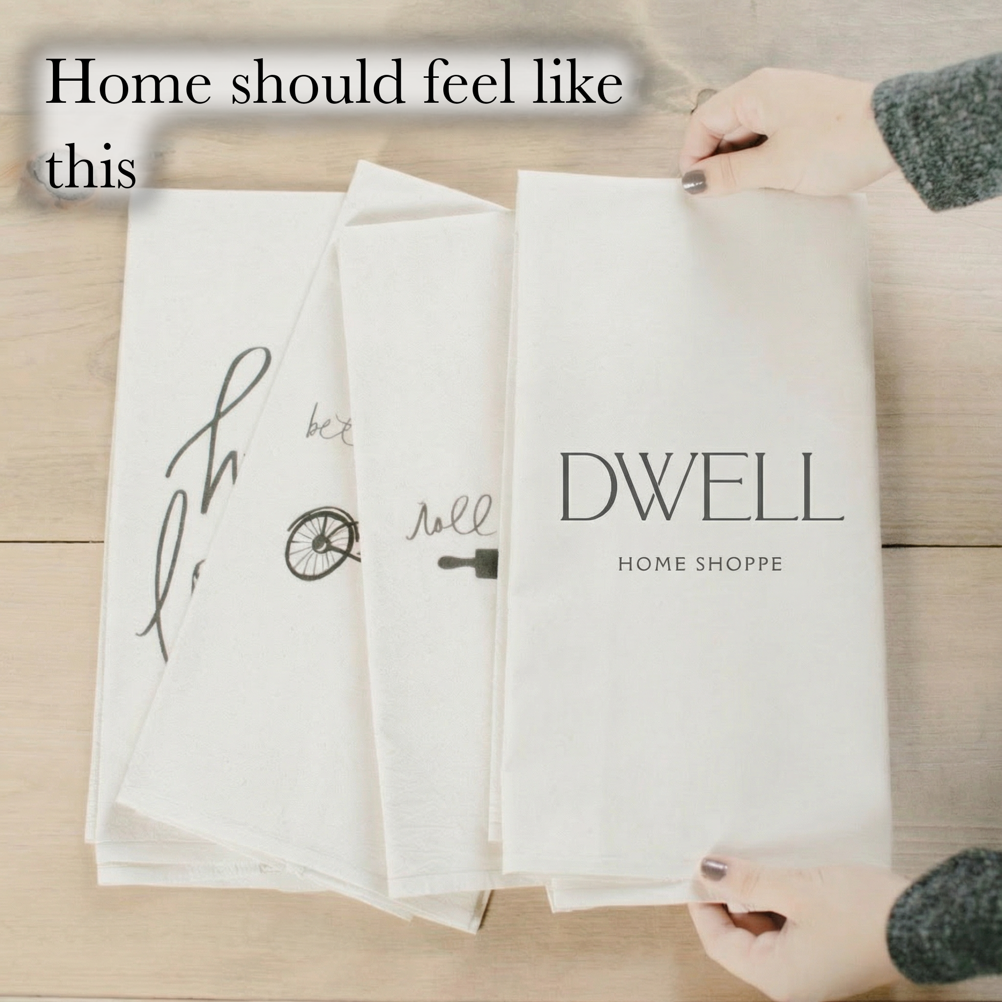 Tea Towel - I Must Have Flowers