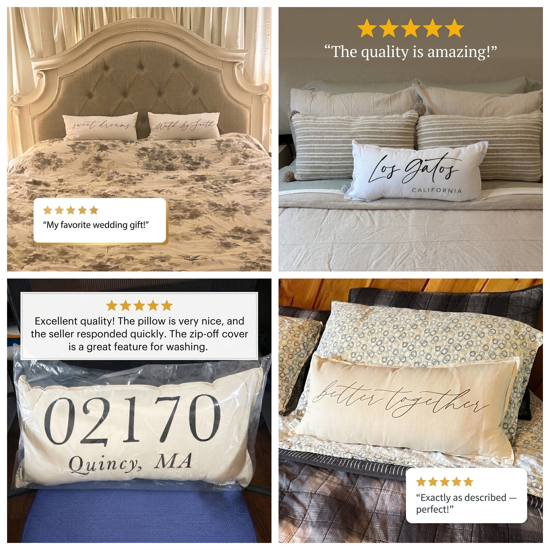 Lumbar Pillows - Lets Stay Home