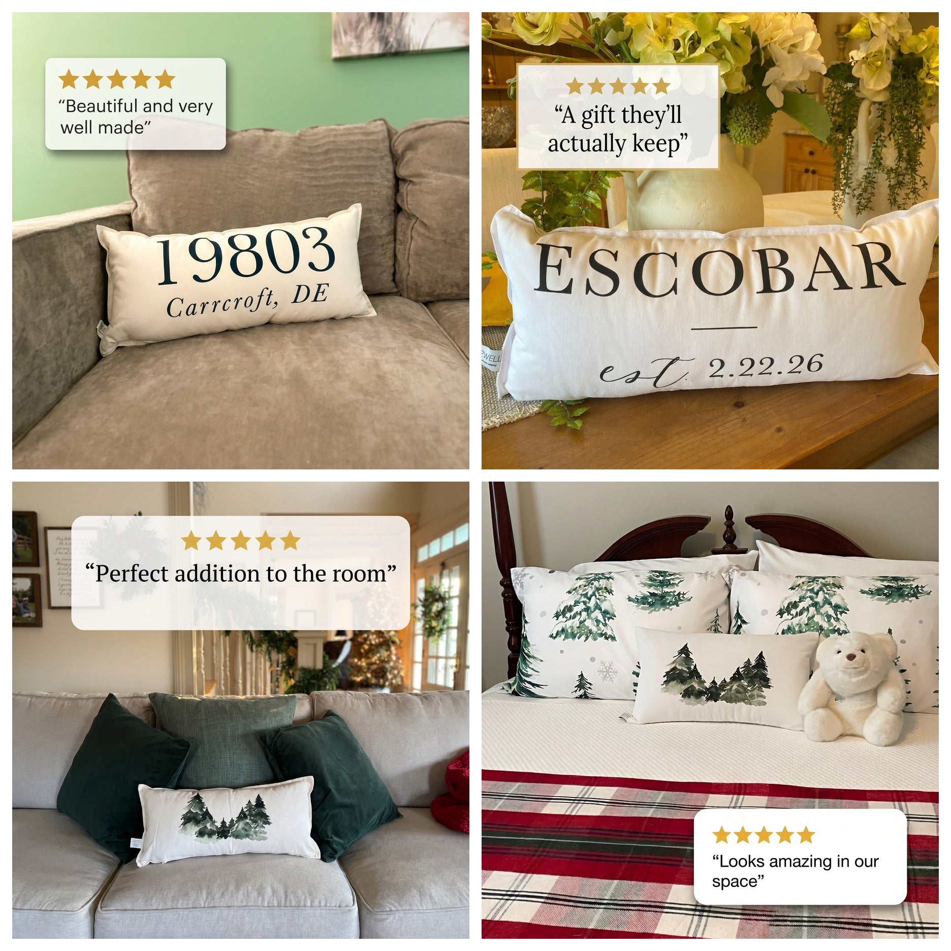 Lumbar Pillows - Our Happy Place