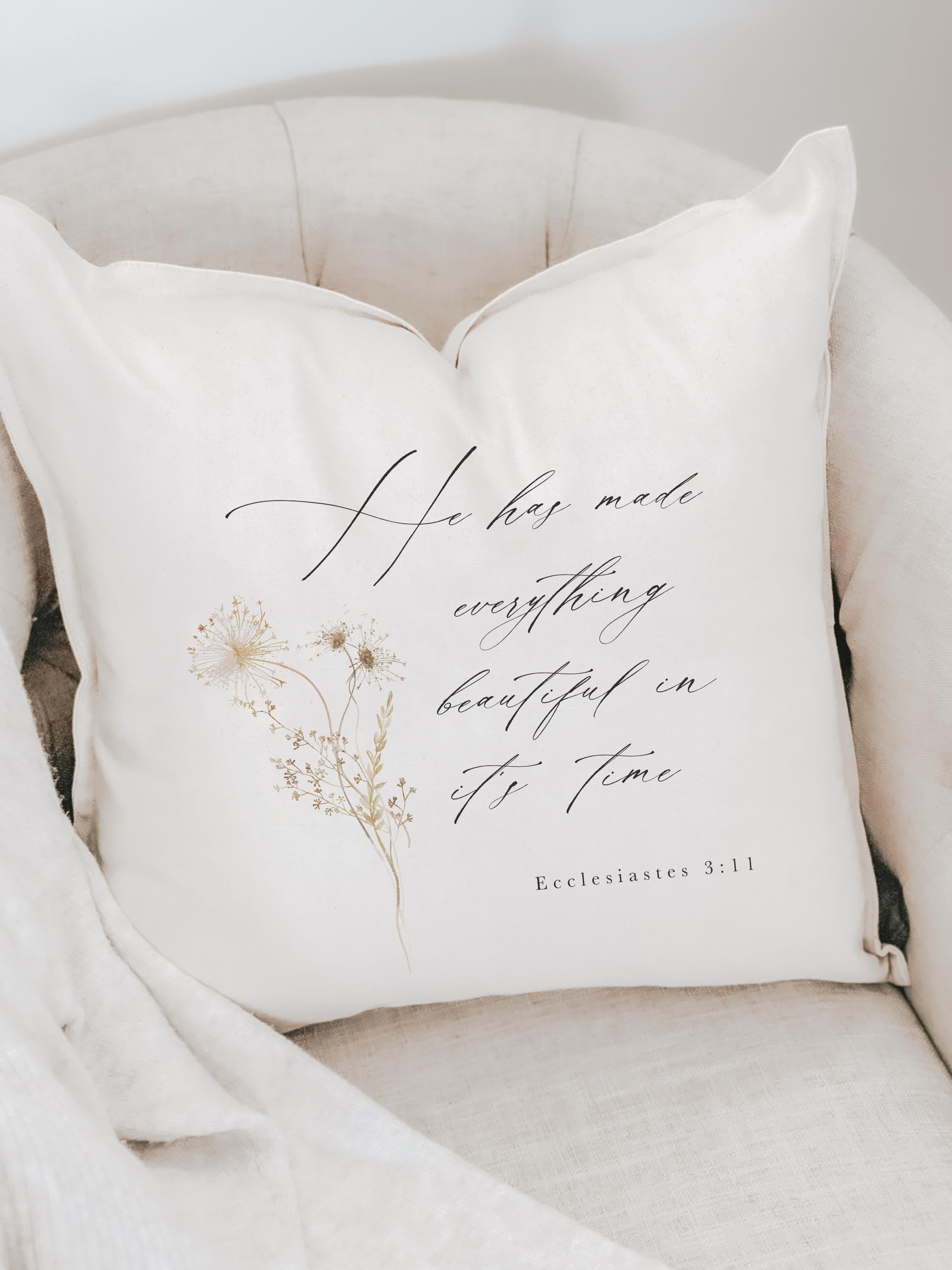 Throw Pillows - Ecclesiastes 3
