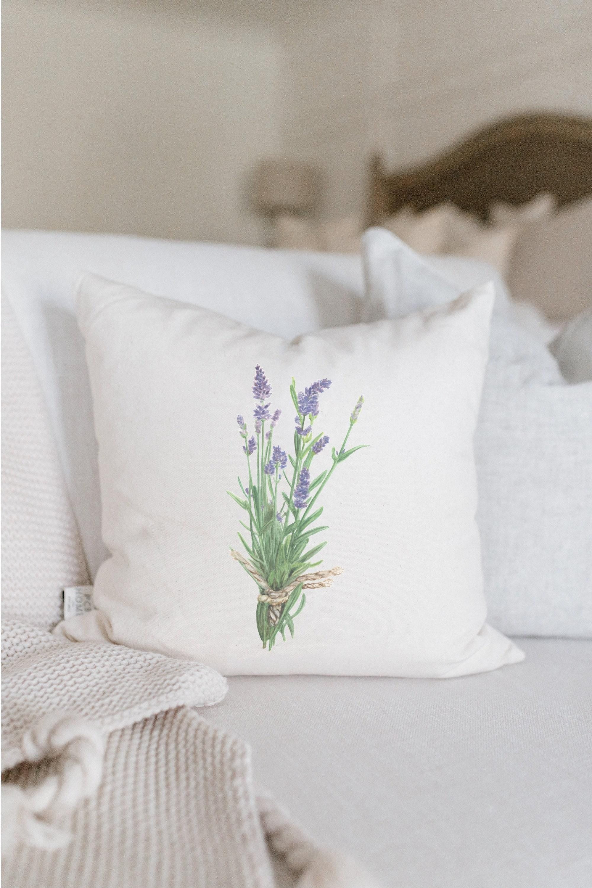 Throw Pillows - Lavender Watercolor