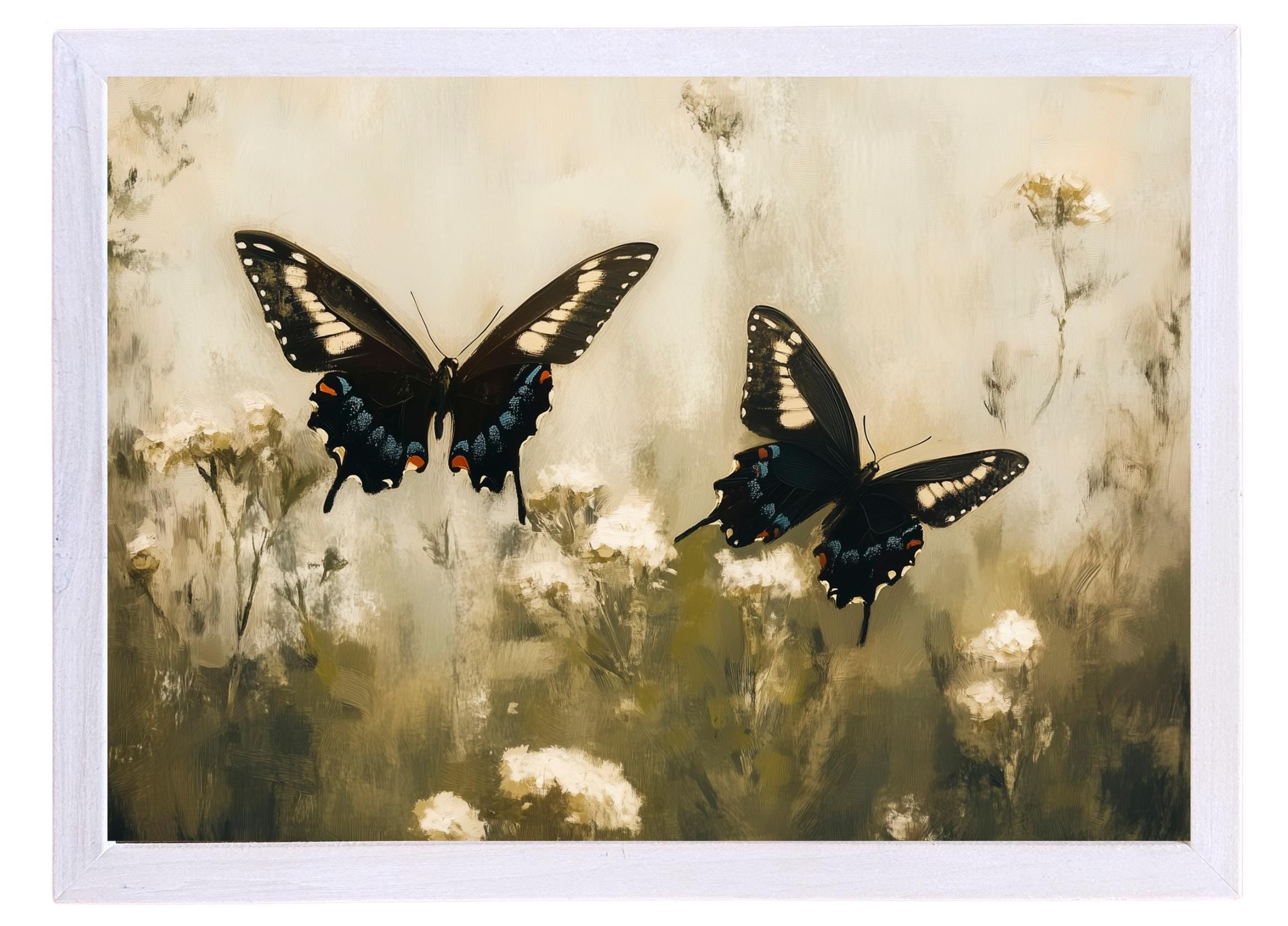 Wooden Frames - Butterfly Pair
