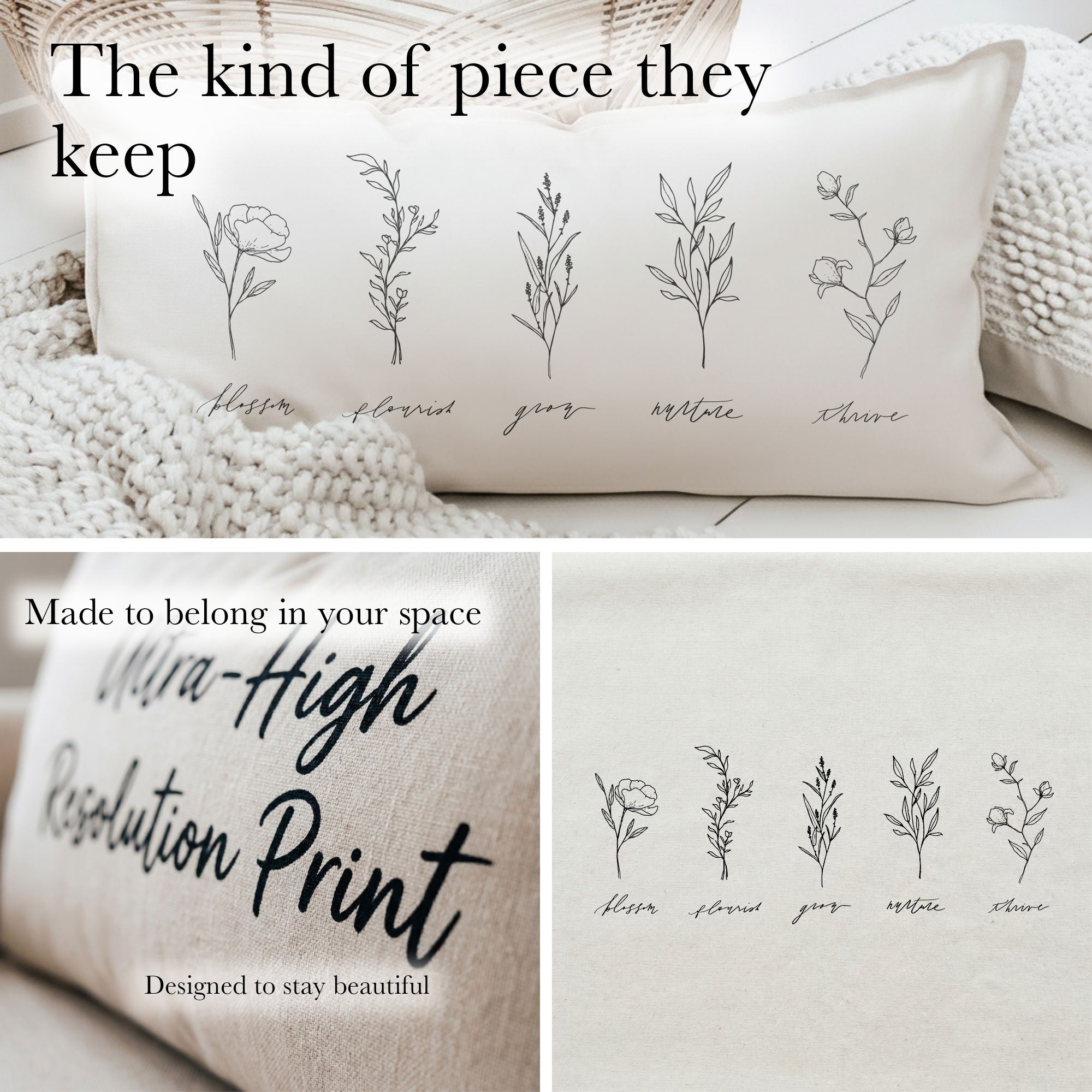 Lumbar Pillows - Wildflowers