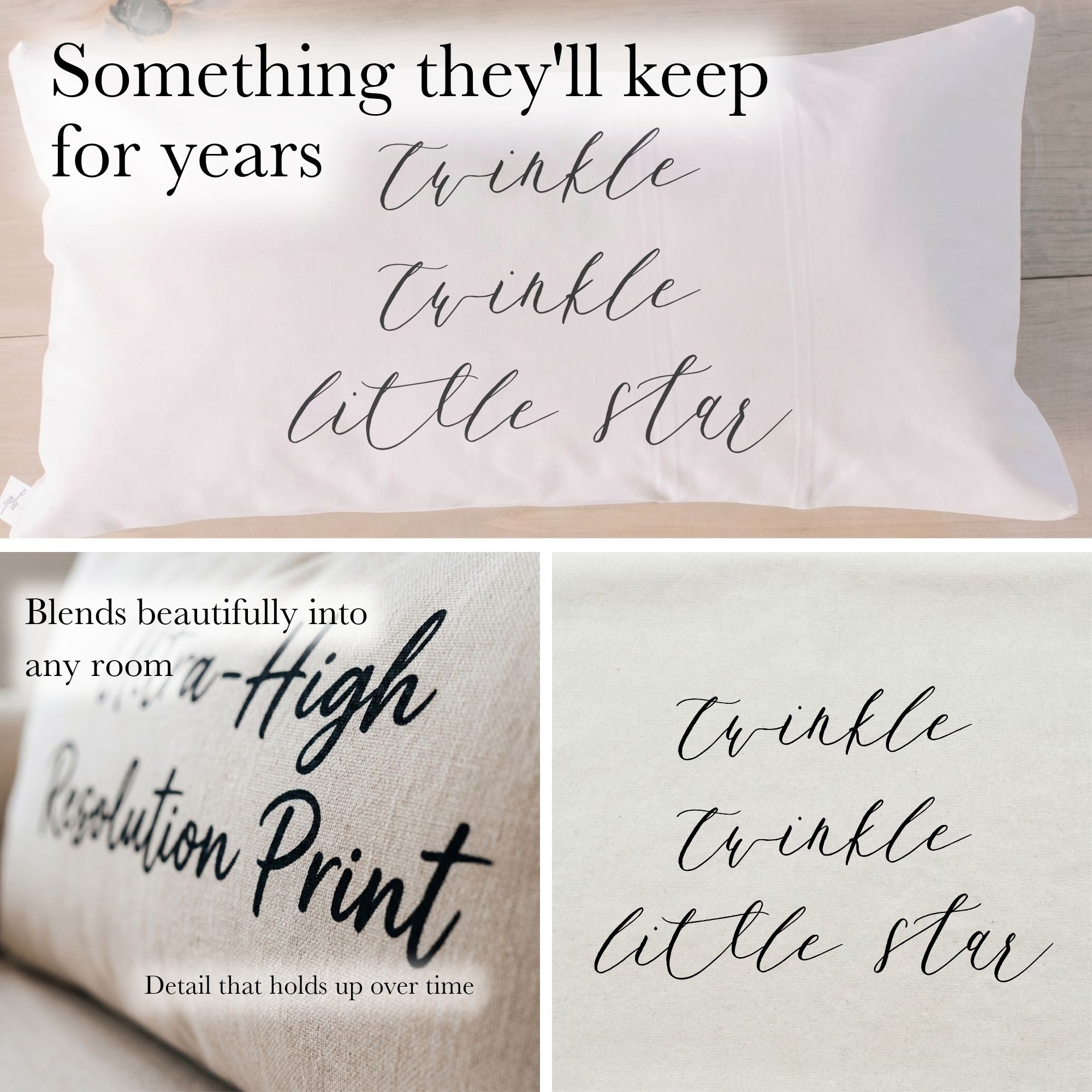 Lumbar Pillows - Twinkle Twinkle