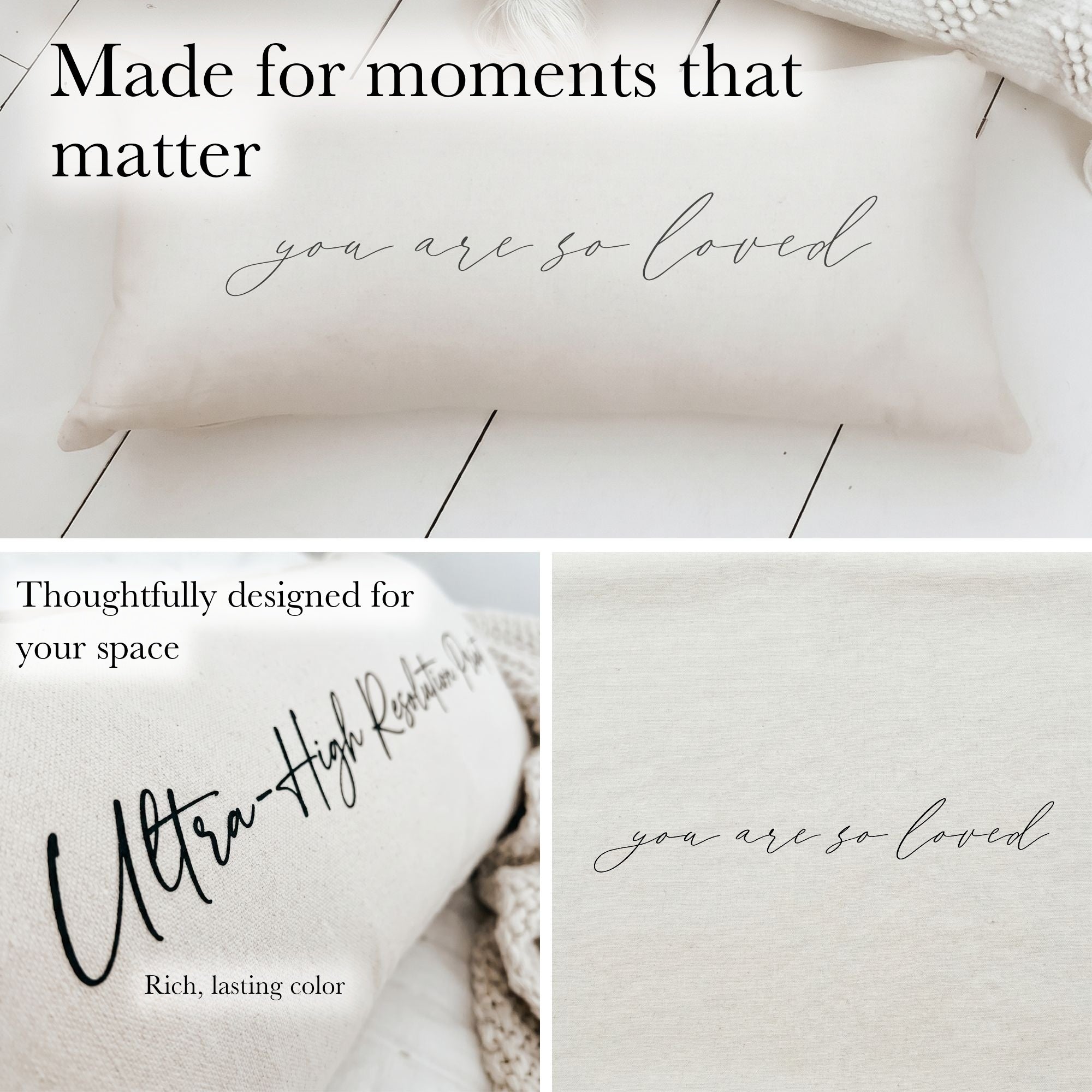 Lumbar Pillows - You Are So Loved