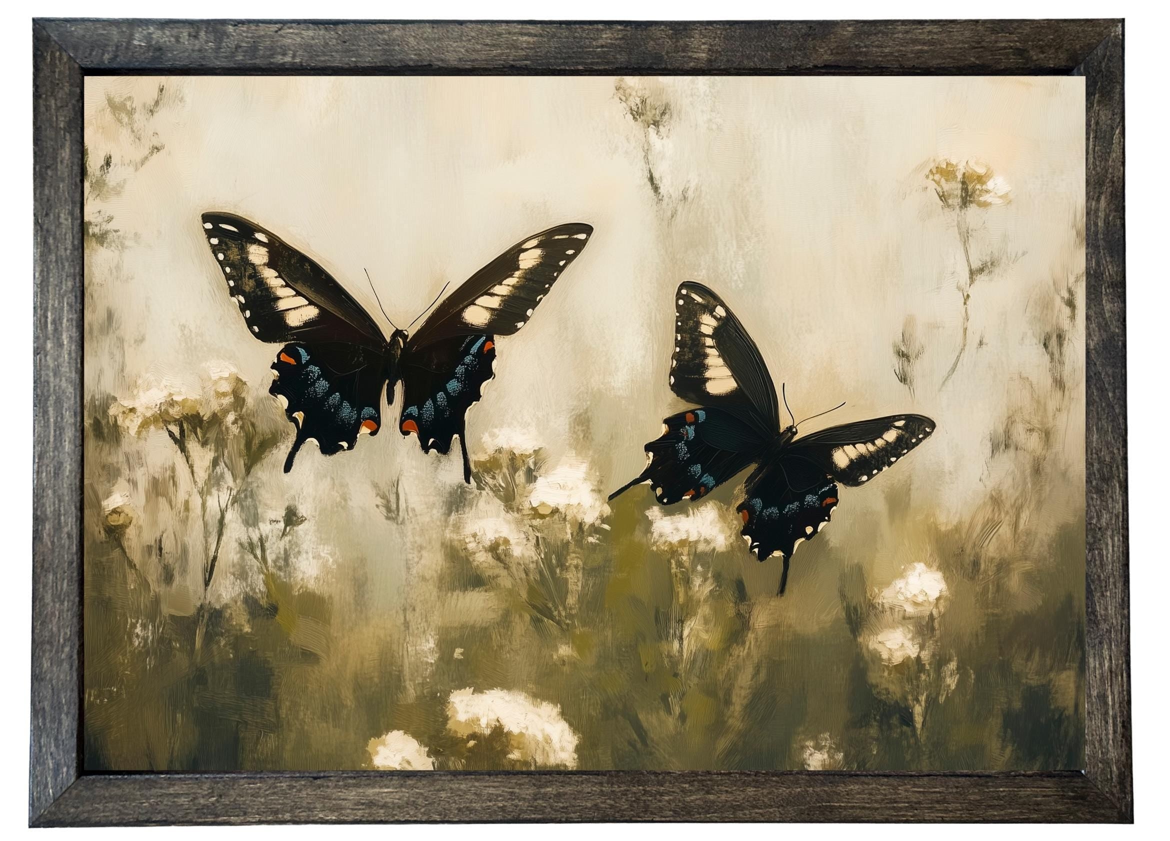 Wooden Frames - Butterfly Pair