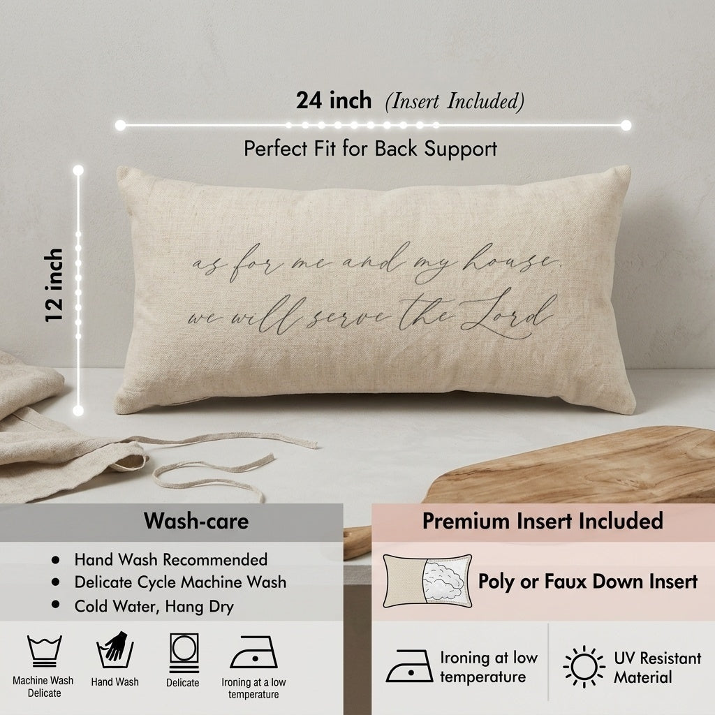 Lumbar Pillows - As For Me and My House