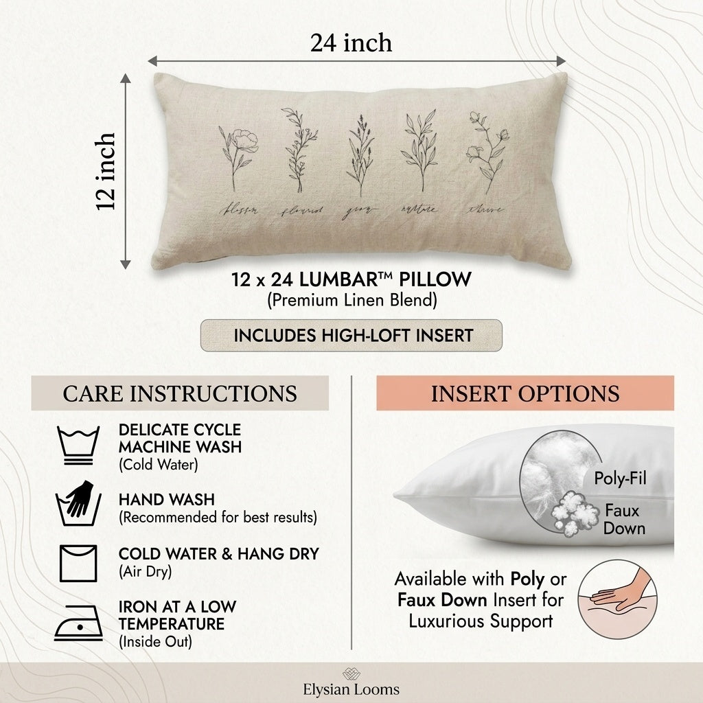 Lumbar Pillows - Wildflowers