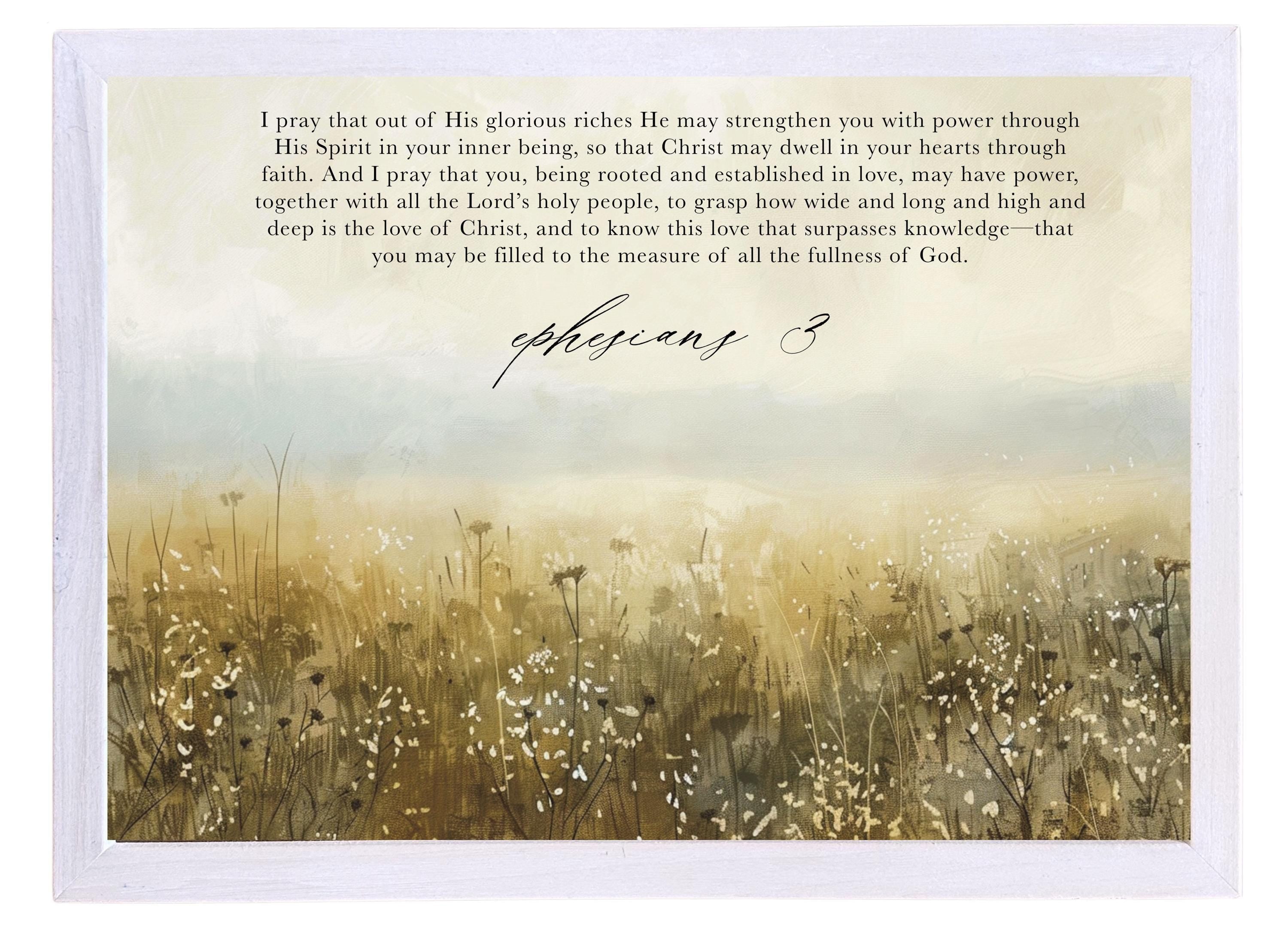 Wooden Frames - Ephesians 3