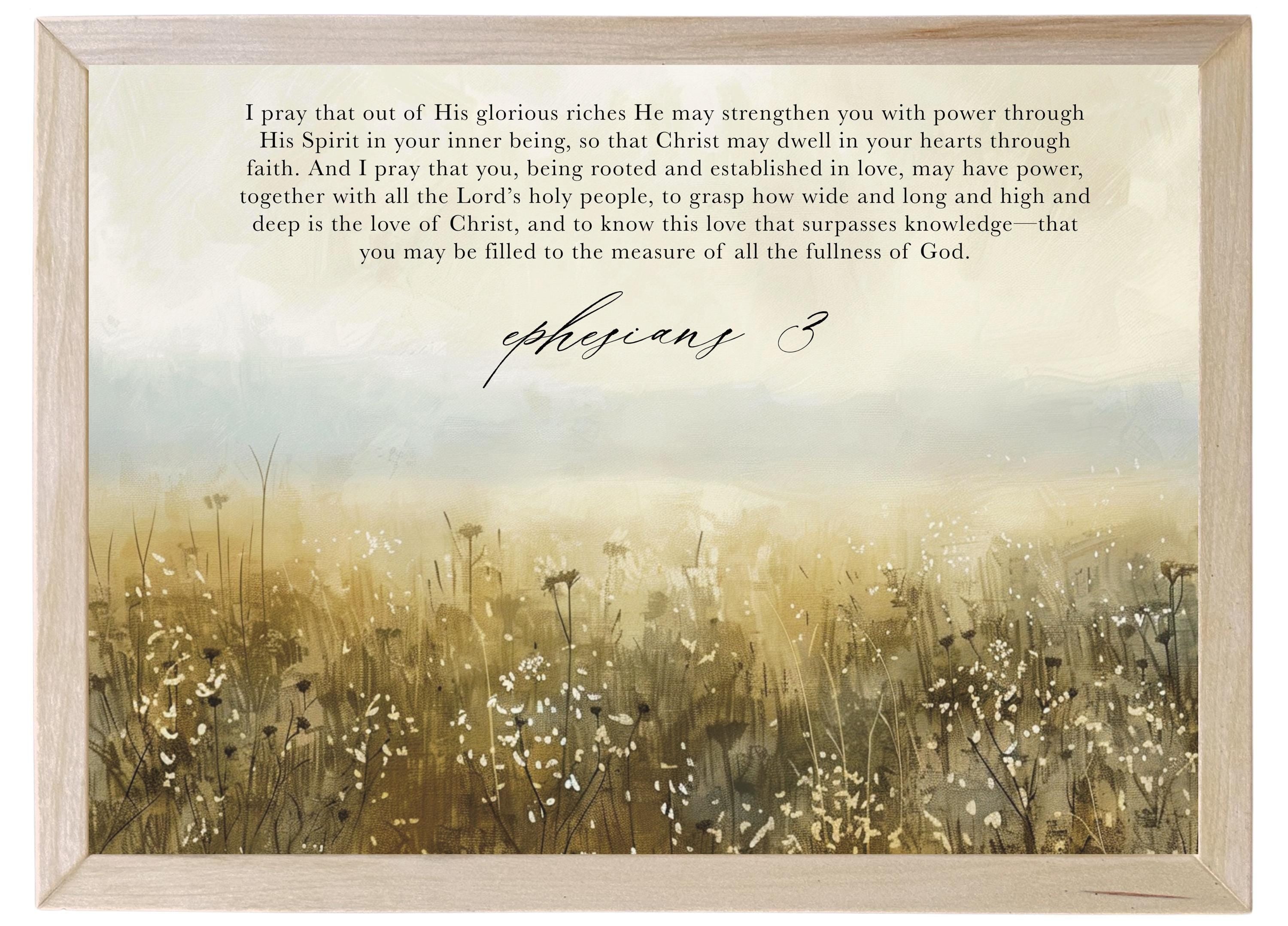 Wooden Frames - Ephesians 3