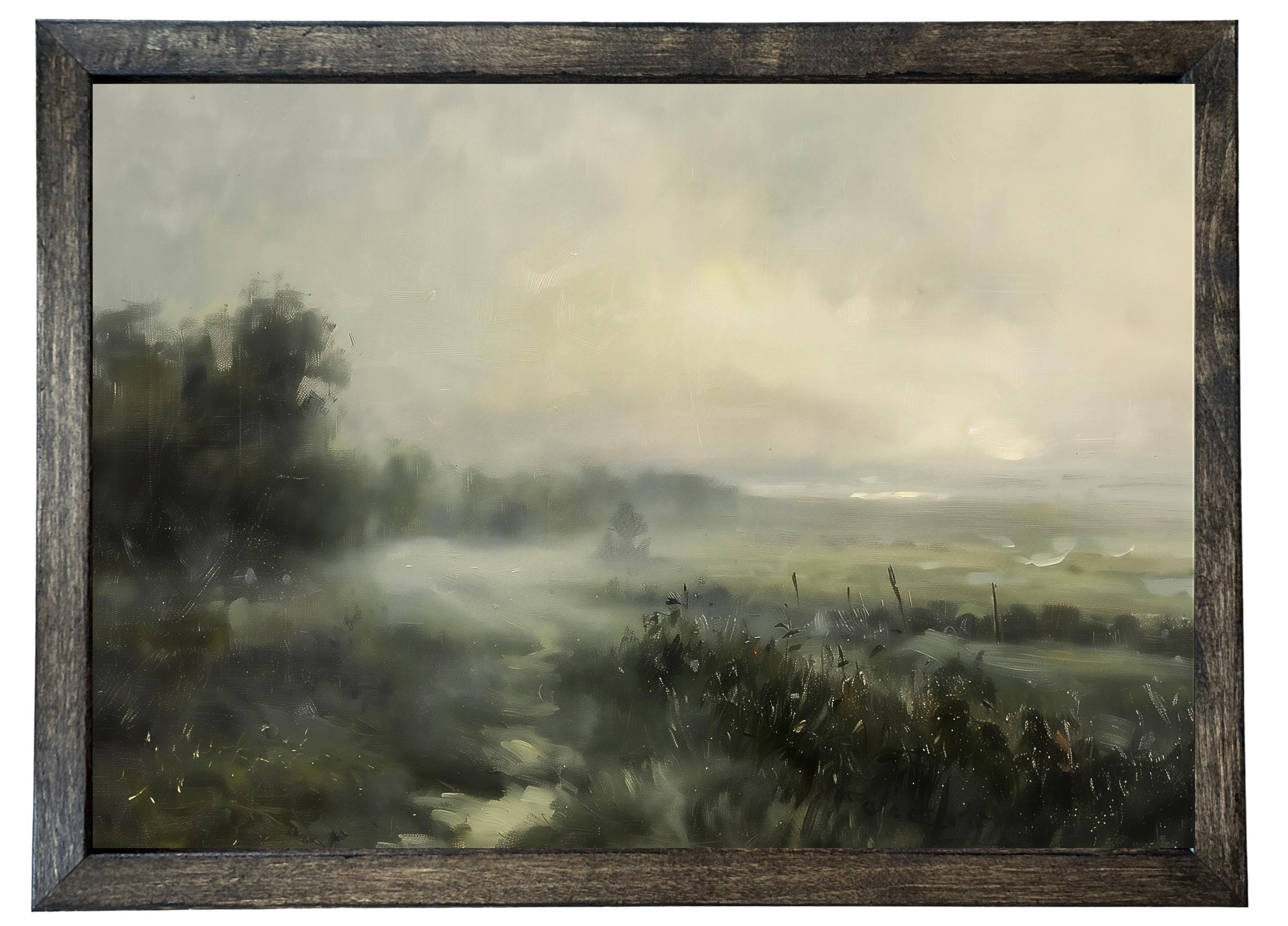 Wooden Frames - Cool Toned Haze