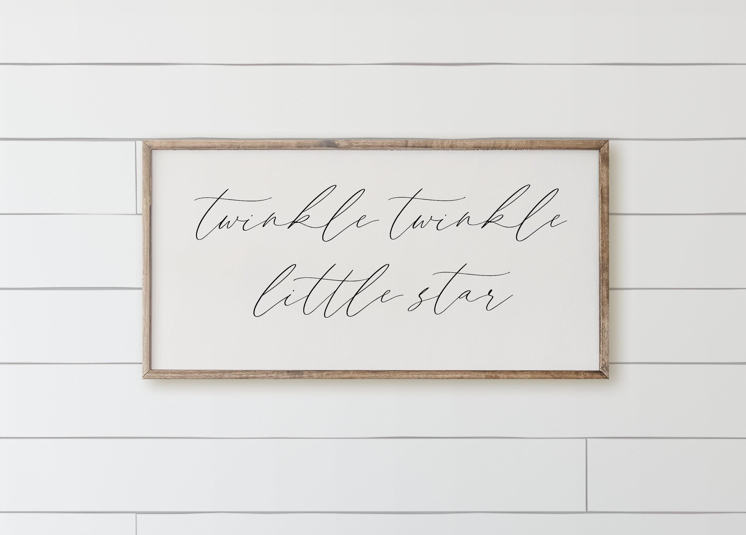 Wooden Frames - Twinkle Twinkle Little Star
