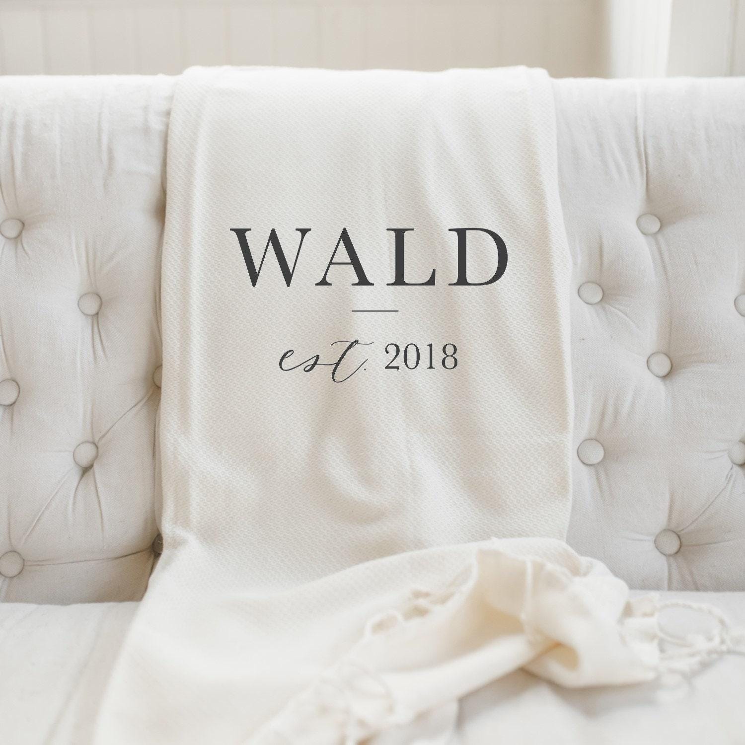 Personalized Throw Blankets - Personalized Last Name With