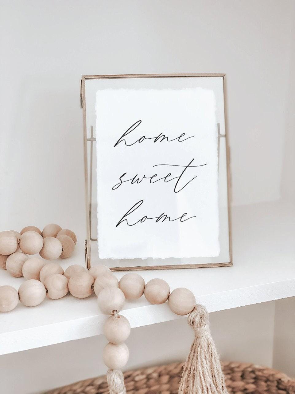 Glass Table Frames & Cards - Home Sweet Home