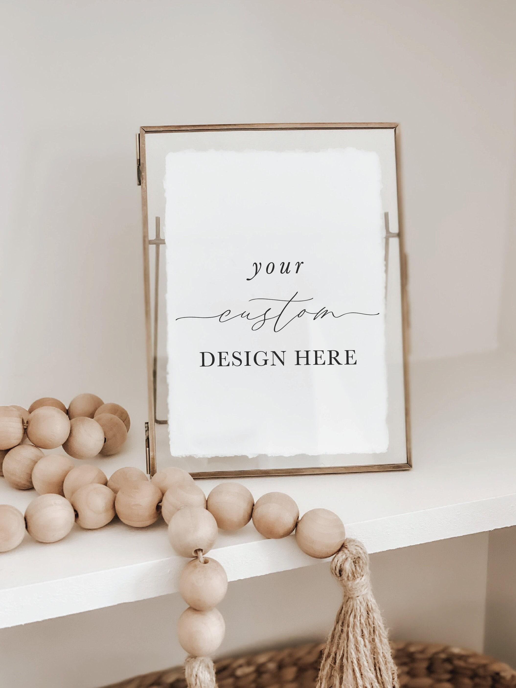 Custom Glass Table Frames & Cards - Custom Design