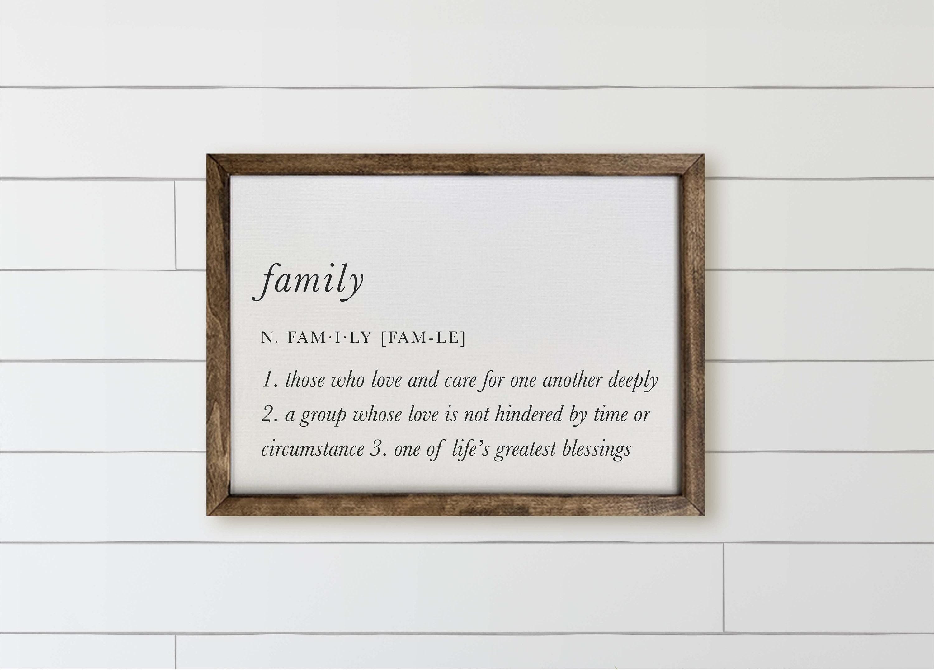 Wooden Frames - Family Definition
