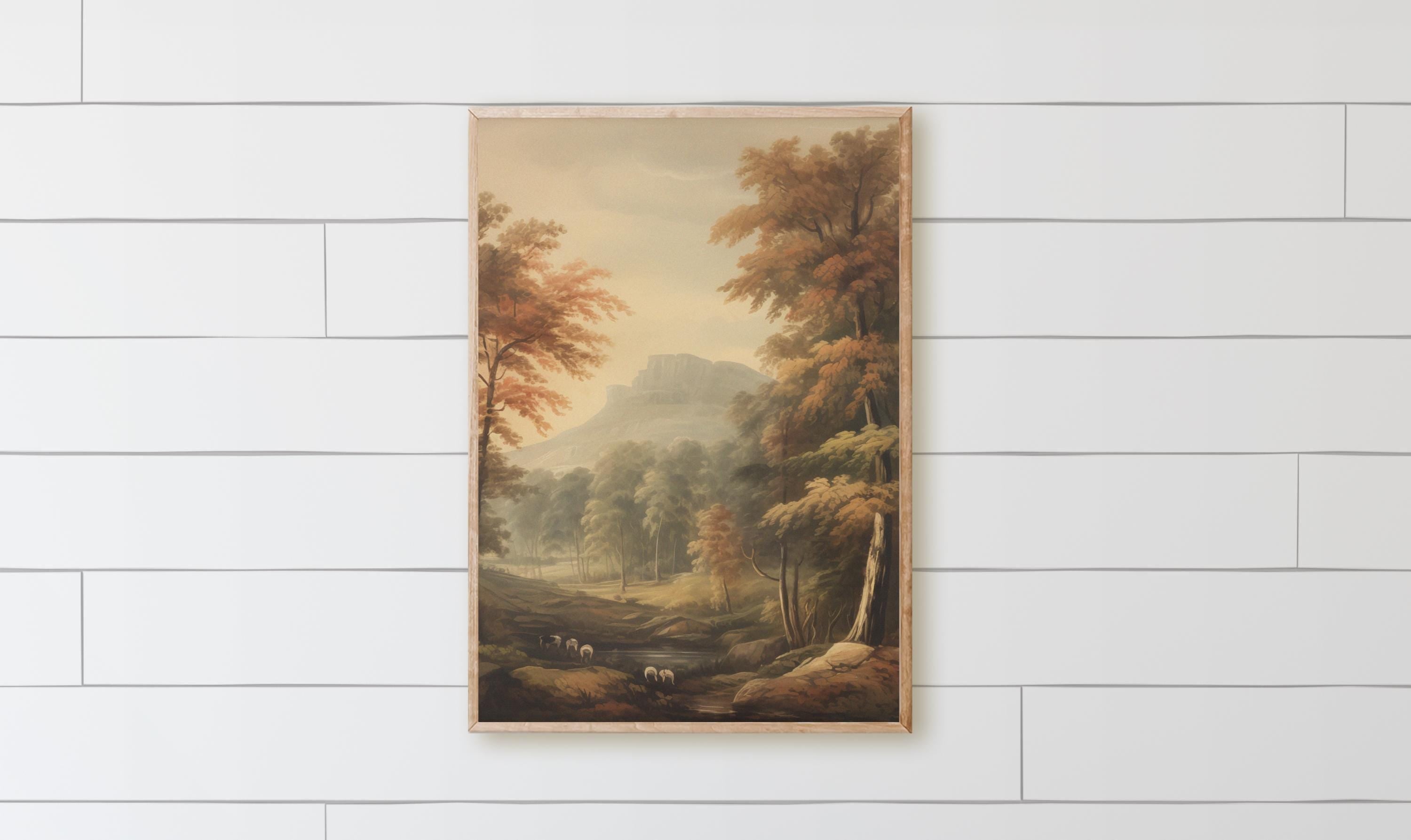 Wooden Frames - Sheep in Autumn