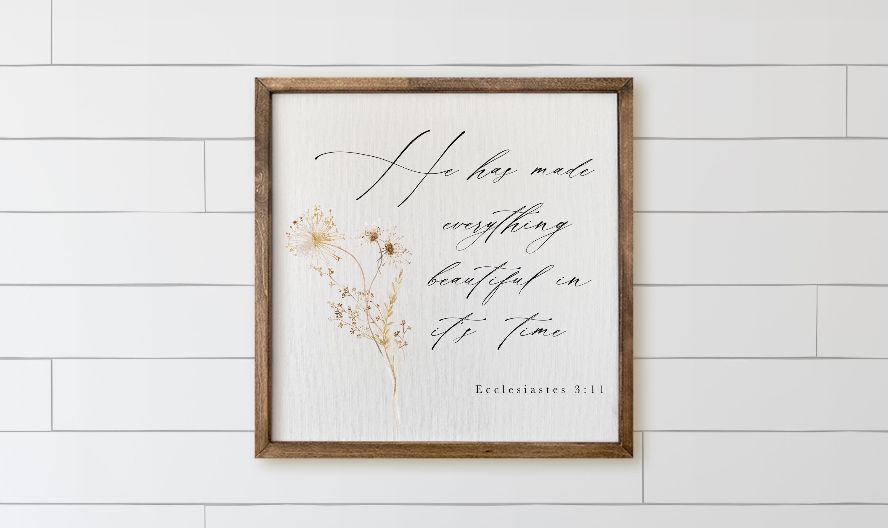 Wooden Frames - Ecclesiastes 3