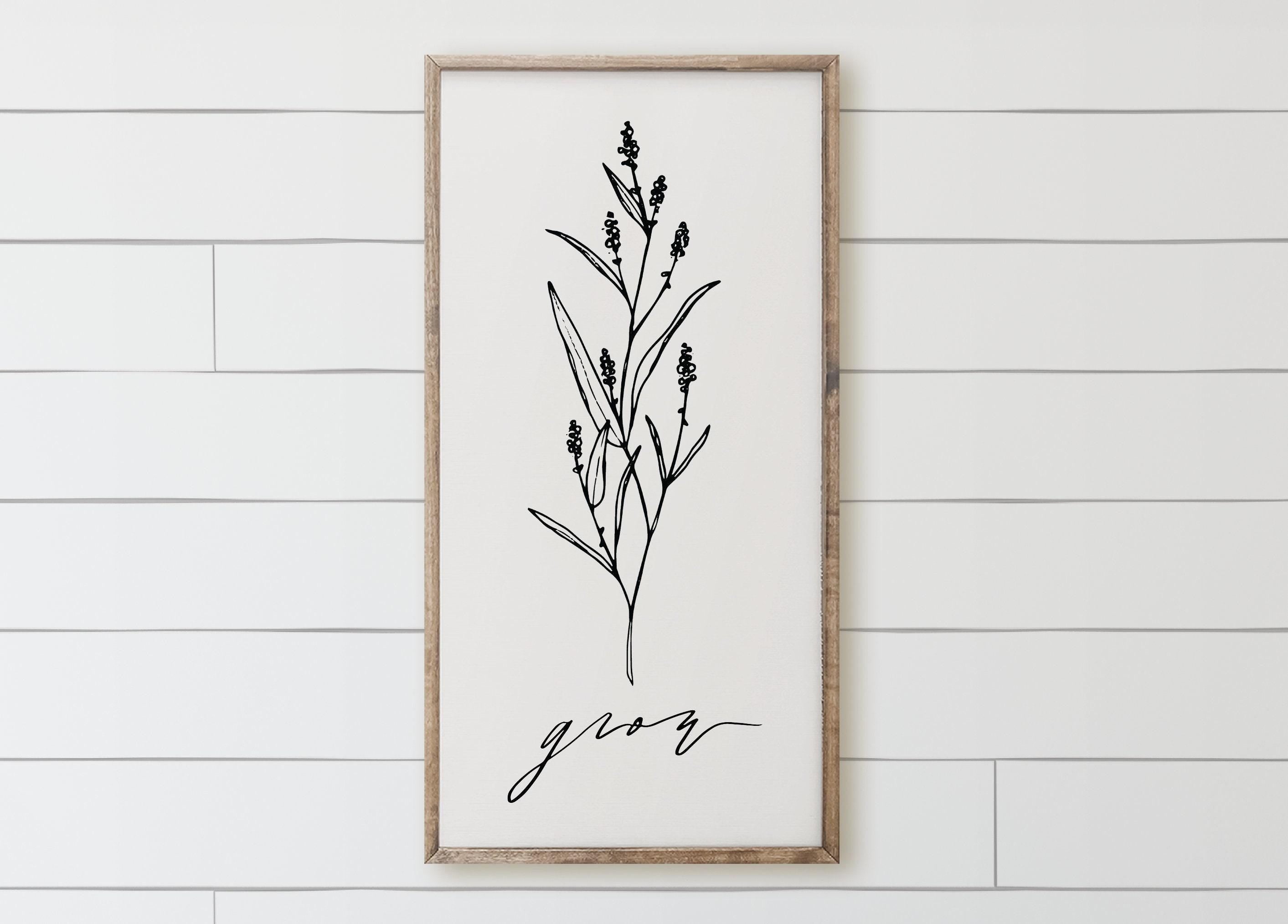 Wooden Frames - Grow Wildflower