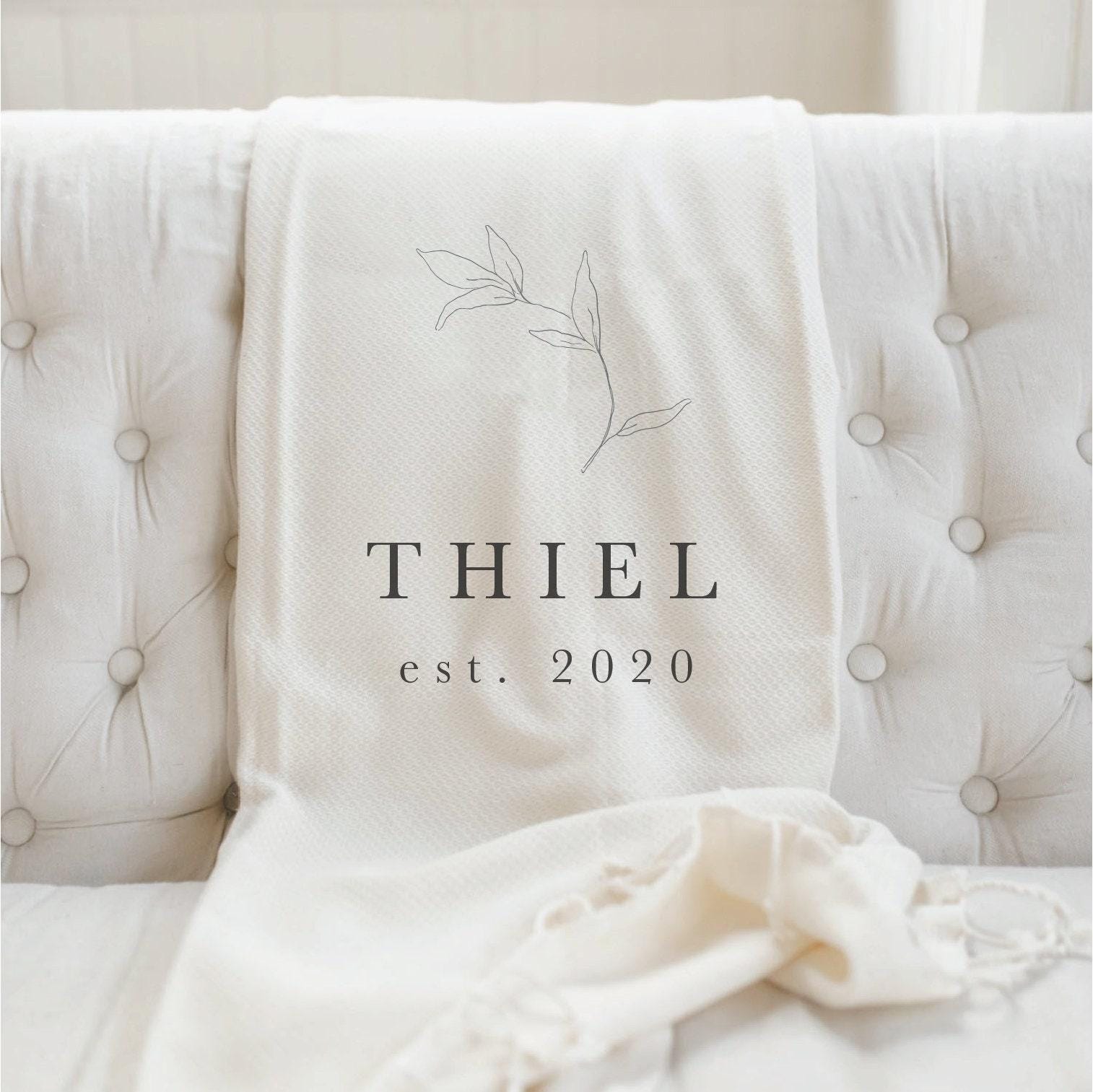 Personalized Throw Blankets - Personalized Last Name With