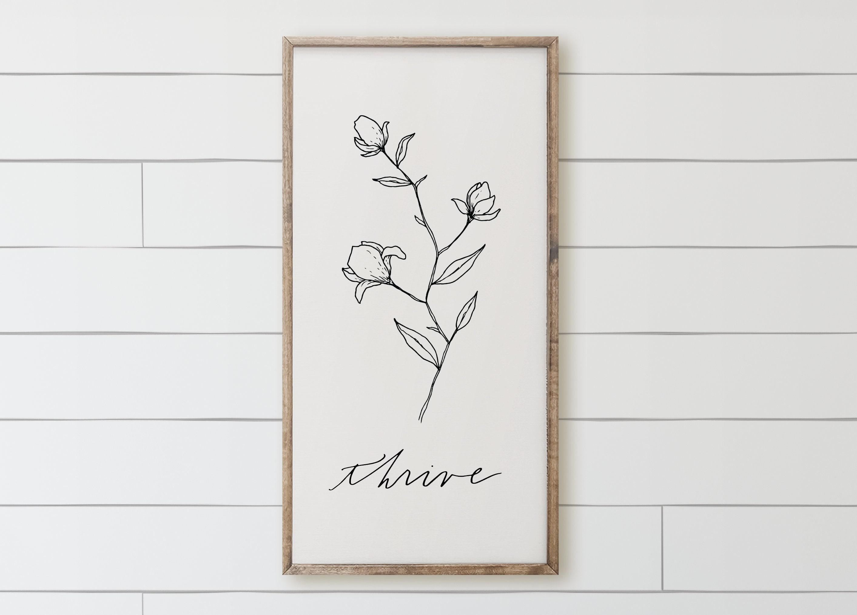 Wooden Frames - Thrive Wildflower