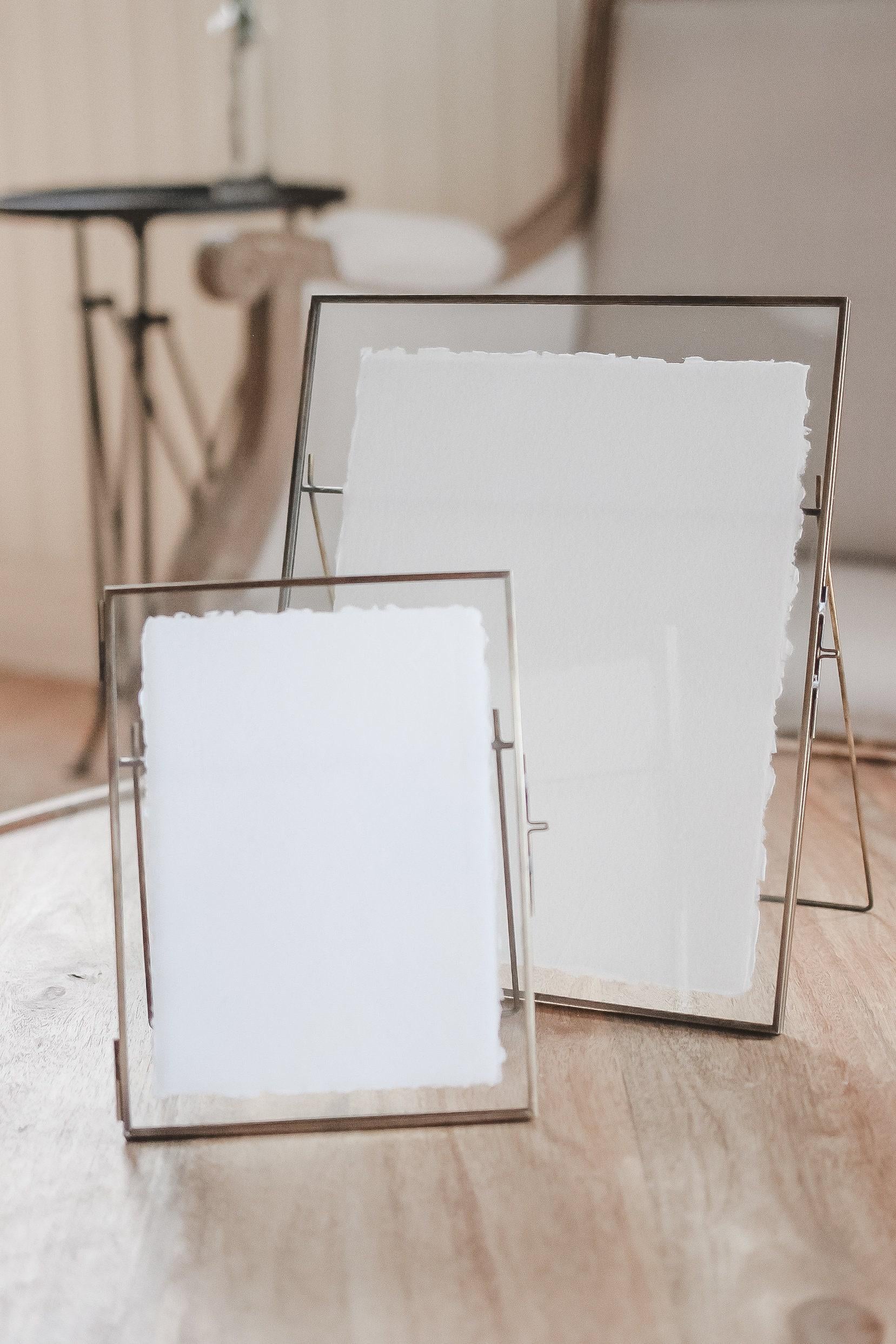 Glass Table Frames & Cards - Lets Make a Bonfire and Cuddle