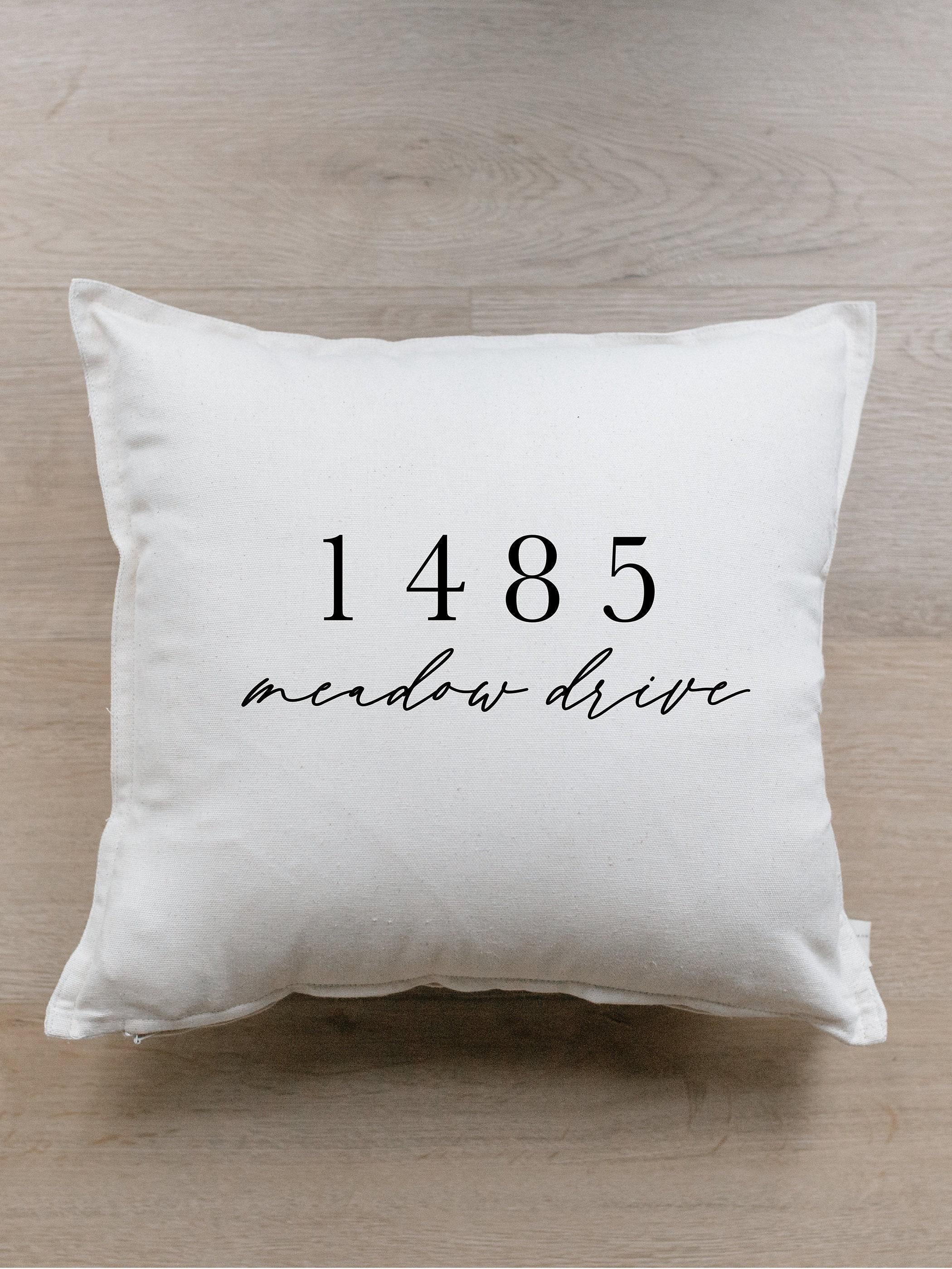 Personalized Throw Pillows - Personalized Street Address
