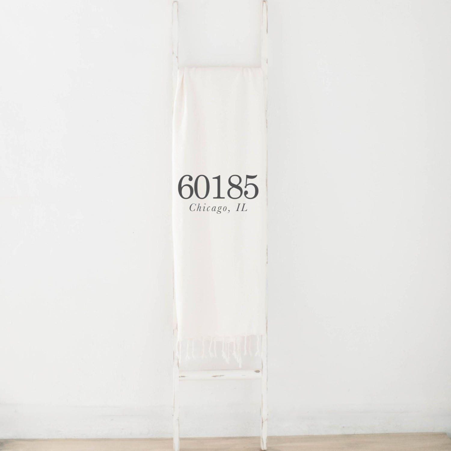 Personalized Throw Blankets - Personalized Zip Code